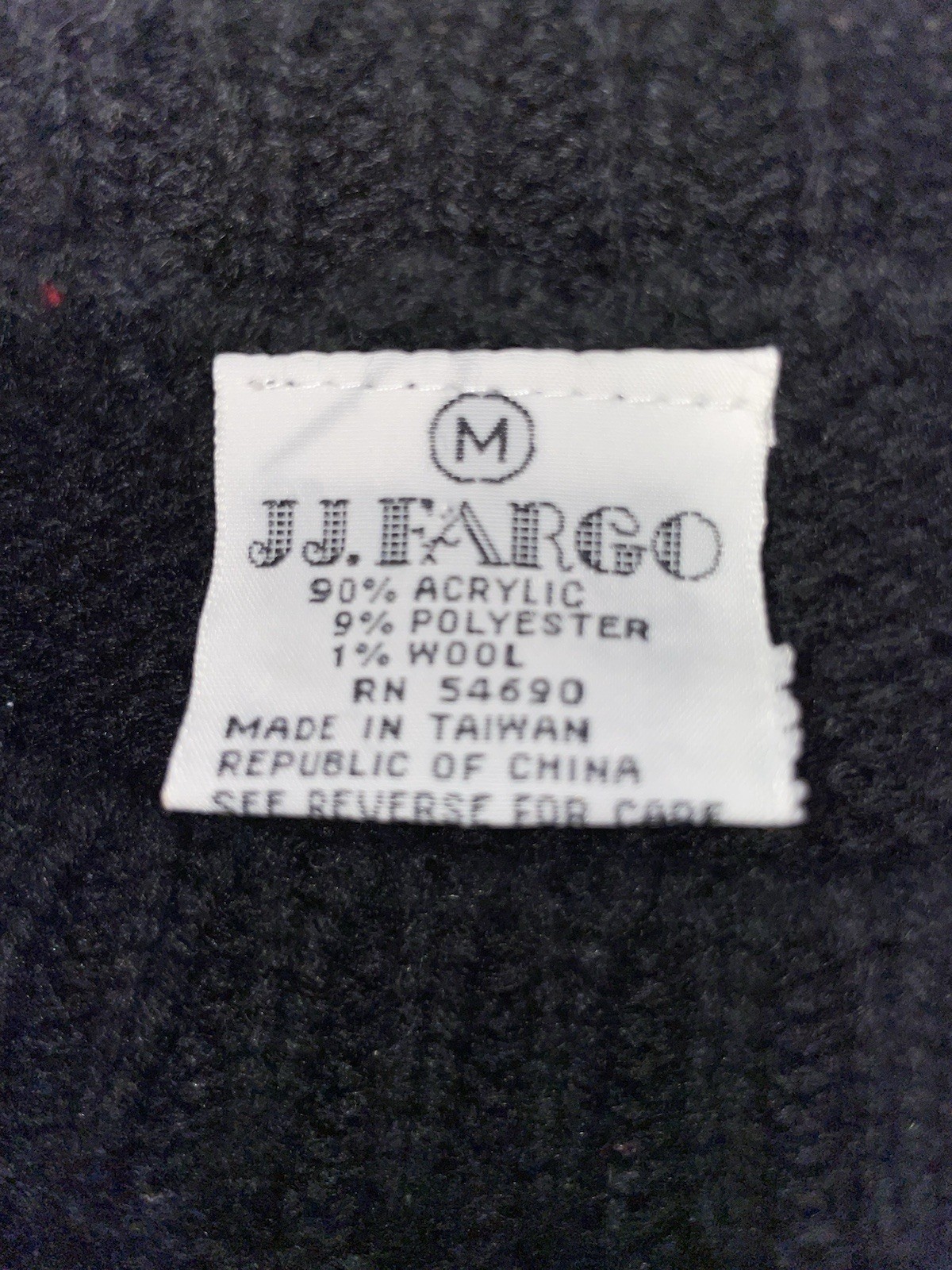 Vtg JJ. Fargo Scotty terrier dog sweater Black Size Medium Wool Blend