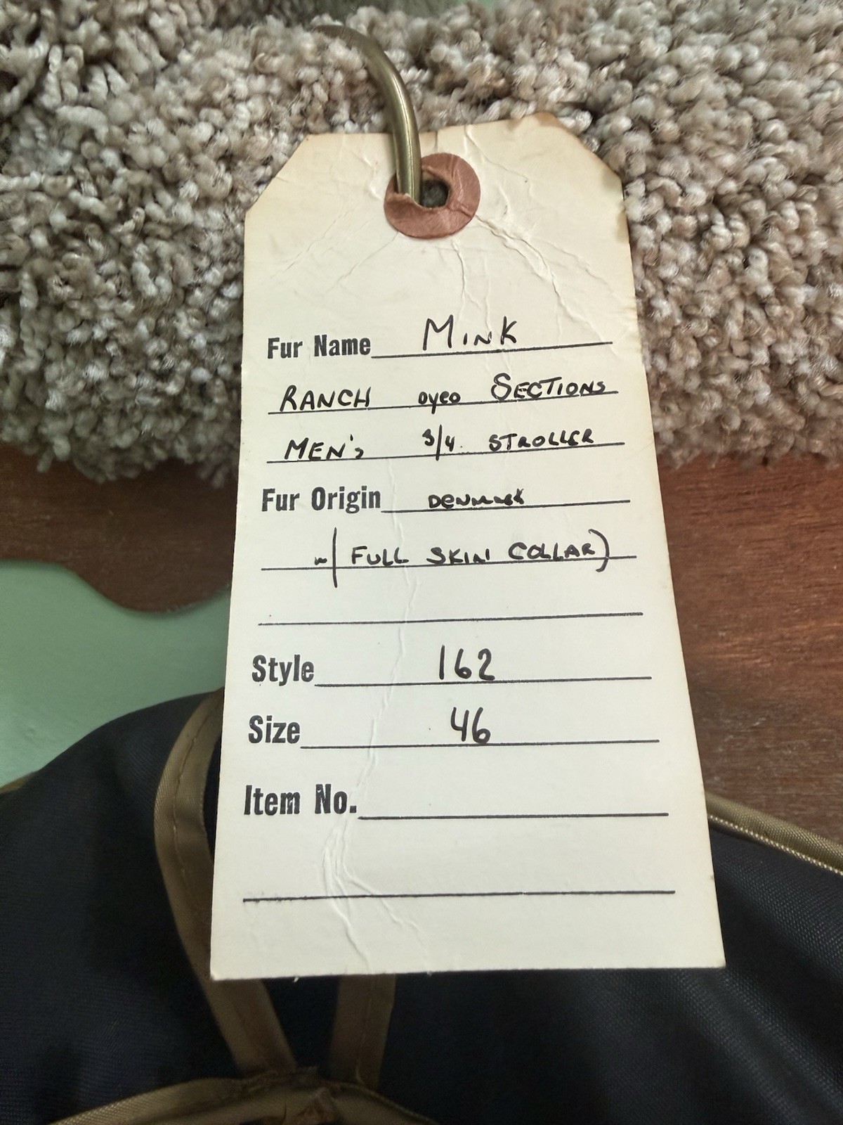 Vintage Black mint fur coat from Alan Furs of Richmond