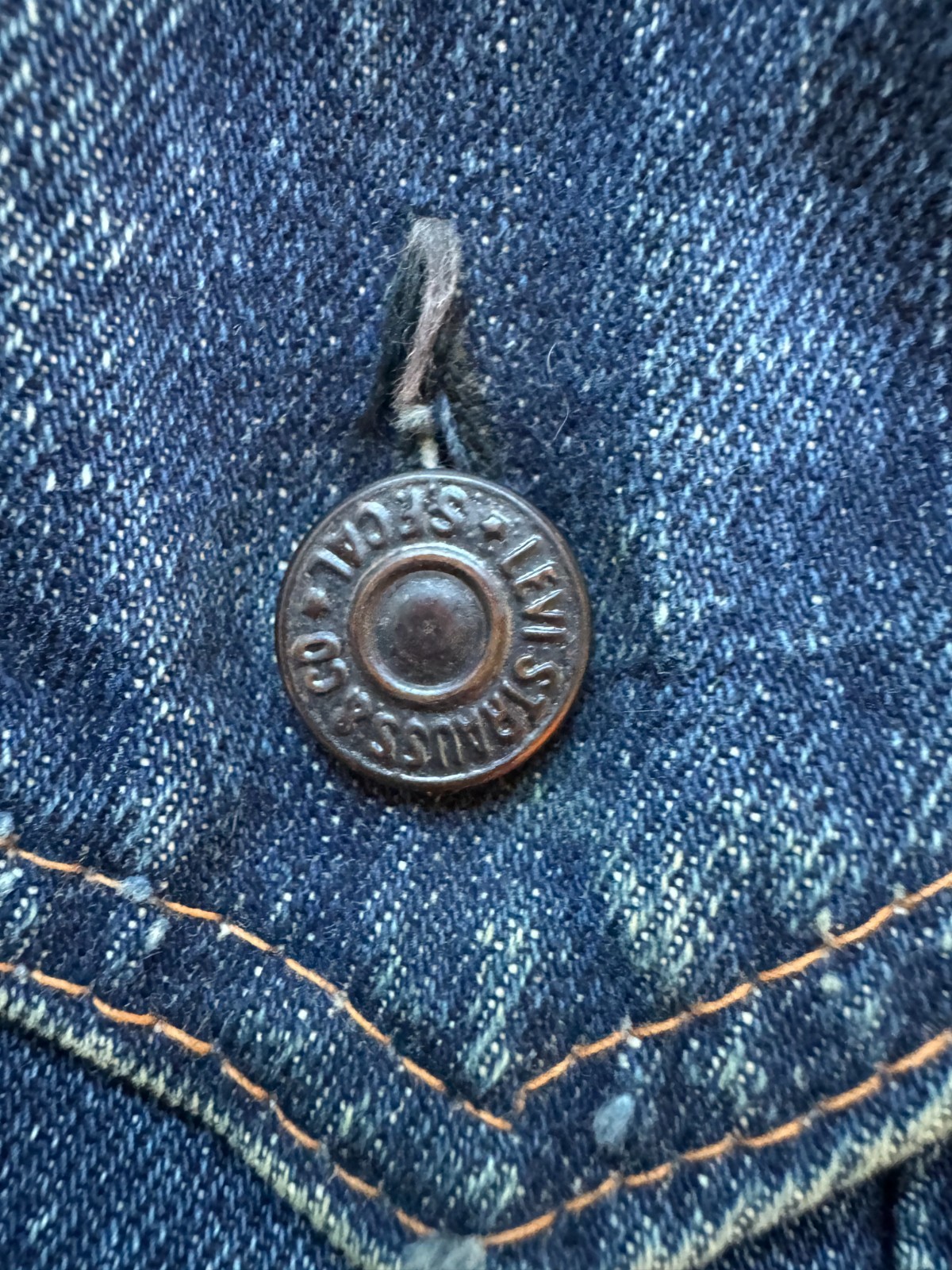 Collectible Vintage 1960s Levi’s Type 3 Denim Jacket Big E Size 34