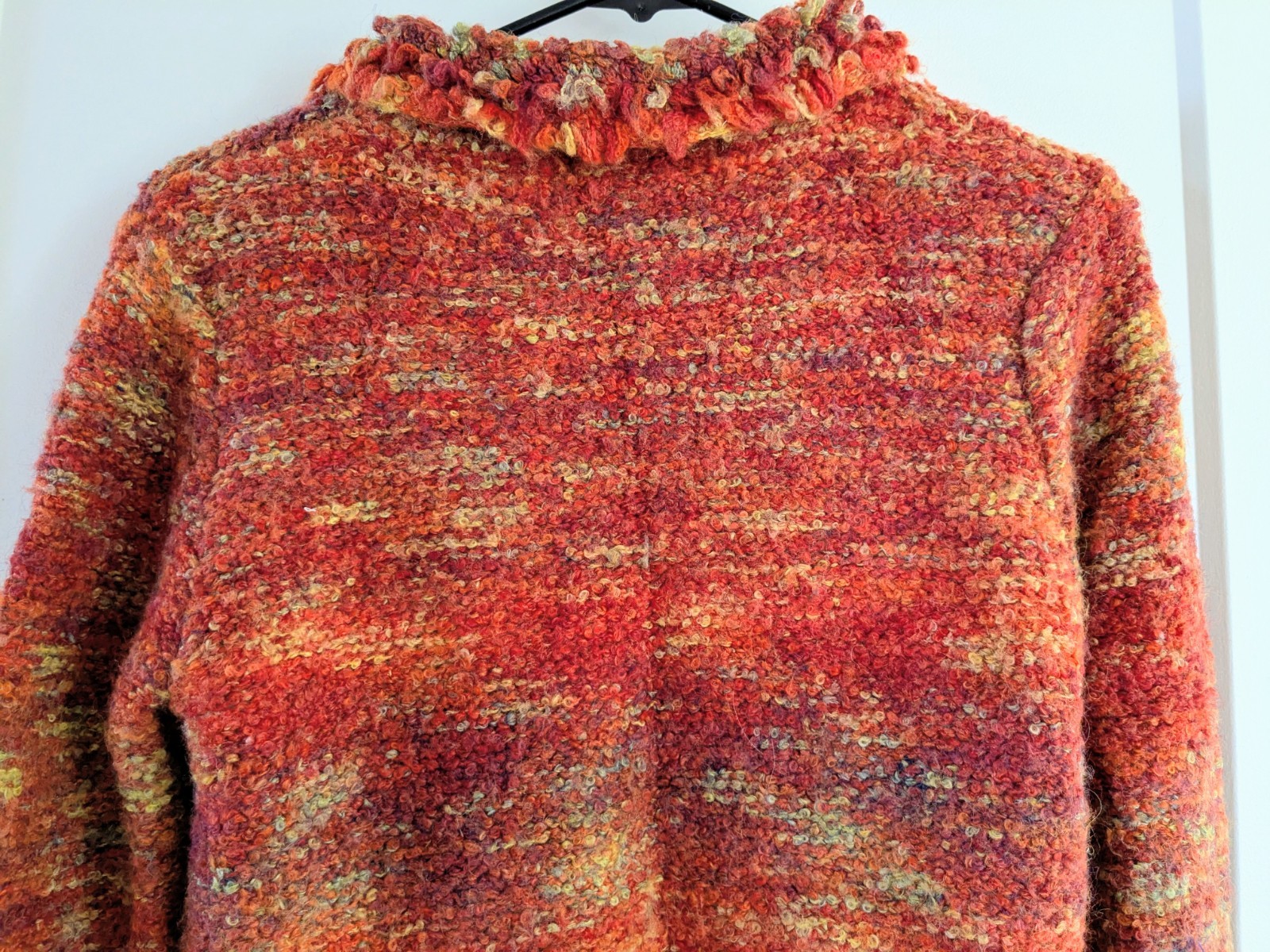 Ballinger Gold SZ Sm Women’s Vintage 90s Y2k Boucle Knit Sweater Cardigan Jacket