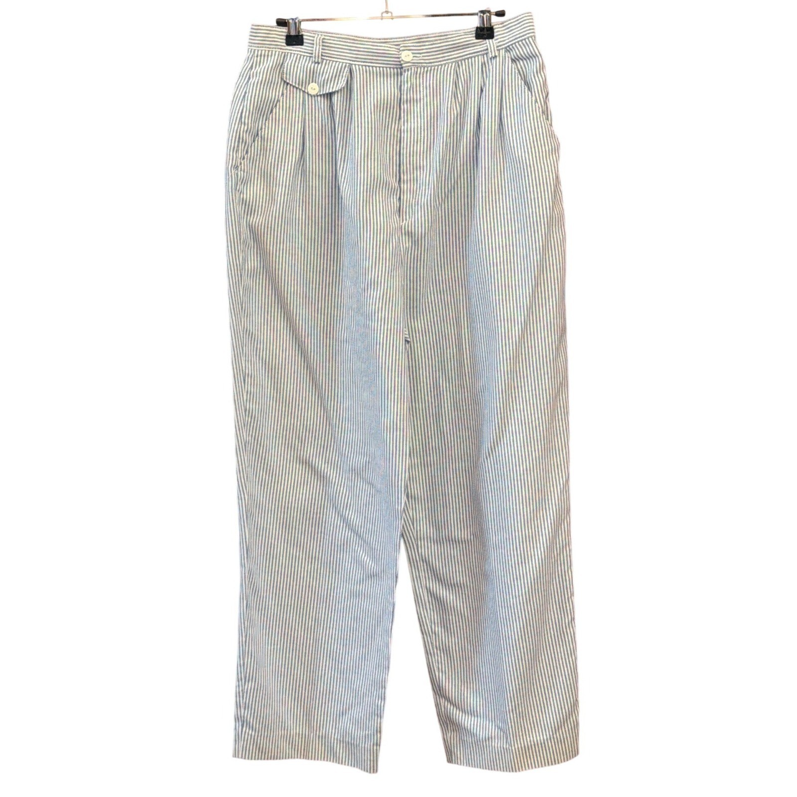 Vintage Carriage Court Pinstripe Pants Coastal Preppy Academic Office Wear Retro