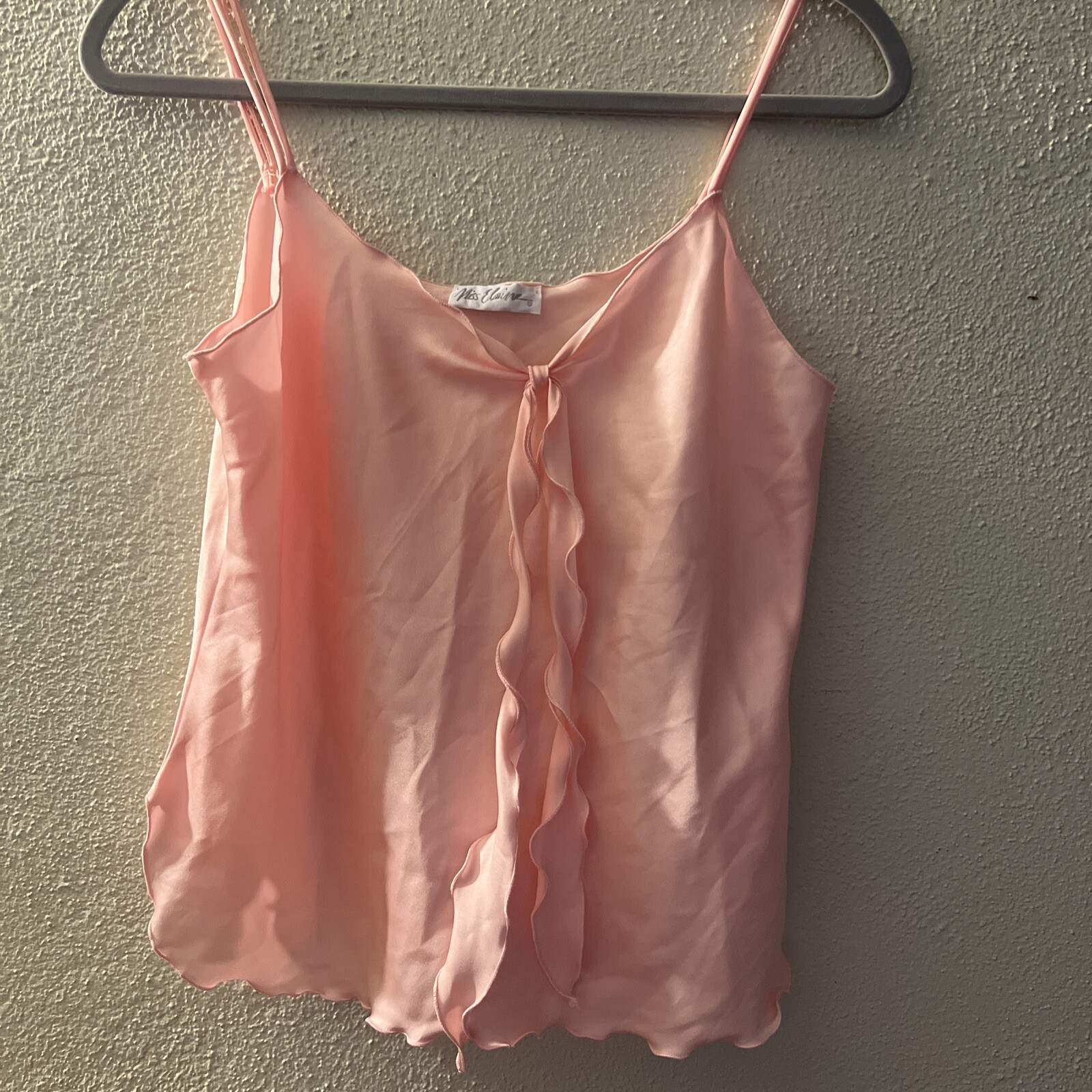 Vtg Miss Elaine Said Fifth Avenue Pink Sleep Wear 2pc Small USA Union Made