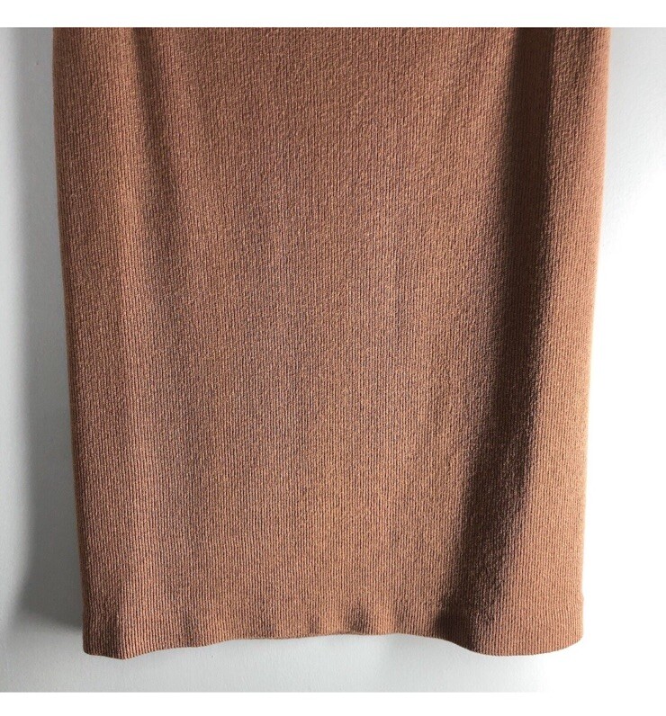 Venice Knitting Mills Womens Size 18 Union Made Rose Gold Skirt Vintage Granny