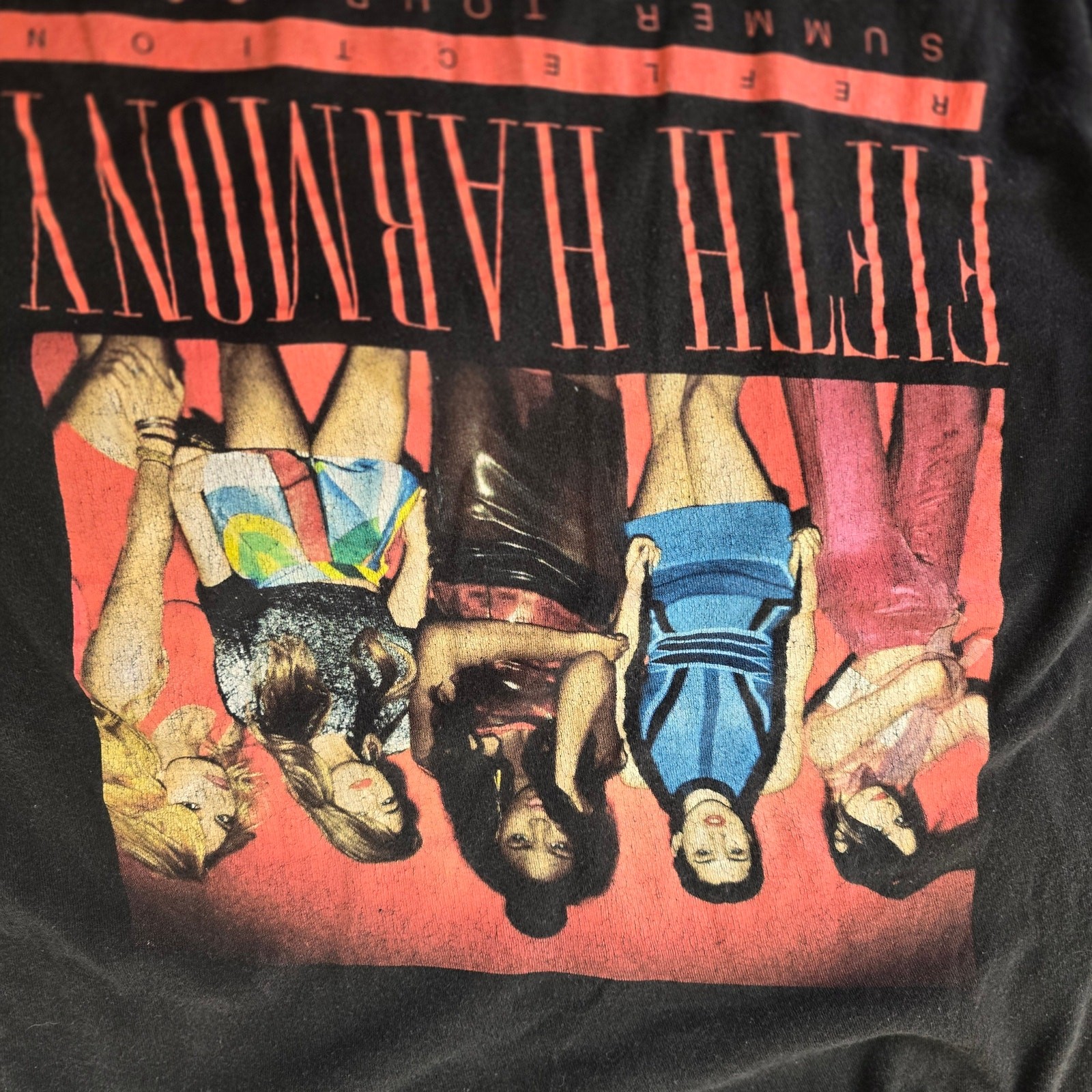2015 Fifth Harmony 5H Reflection Summer Concert Tour Pop Rock T-Shirt medium