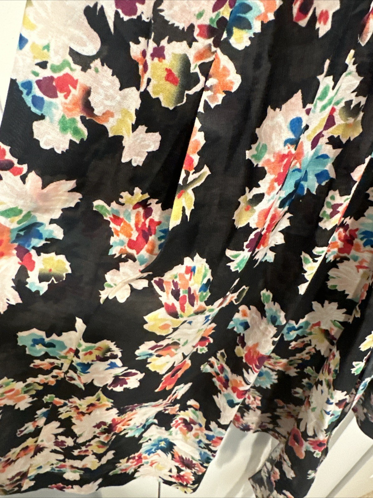 SONIA RYKIEL Dress FLORAL MADE IN SLOVAKIA Vtg SIZE 40 Tie & Pockets