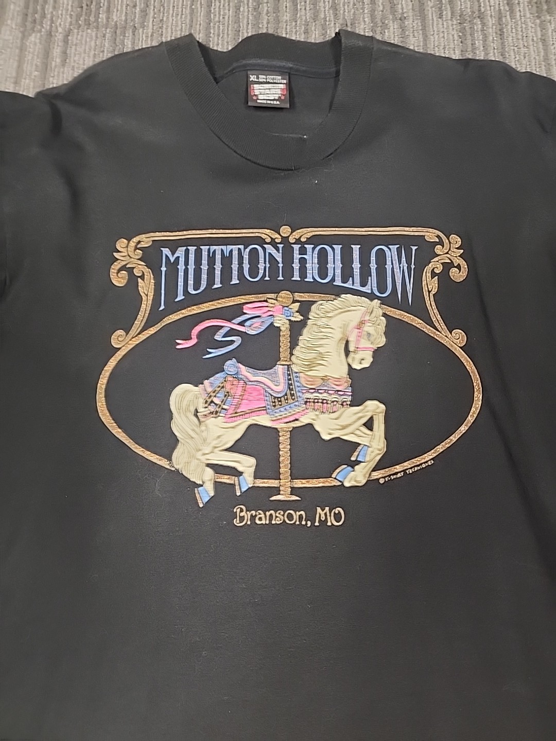 Vintage Screen Star Best Xl T Shirt. Branson MO. Mutton Hollow. Made In USA