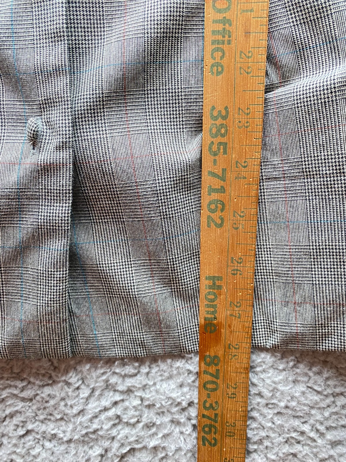 Vintage Chelsea Studio Women’s Size 18W Button Up Blouse Shirt Jacket Cream Grey