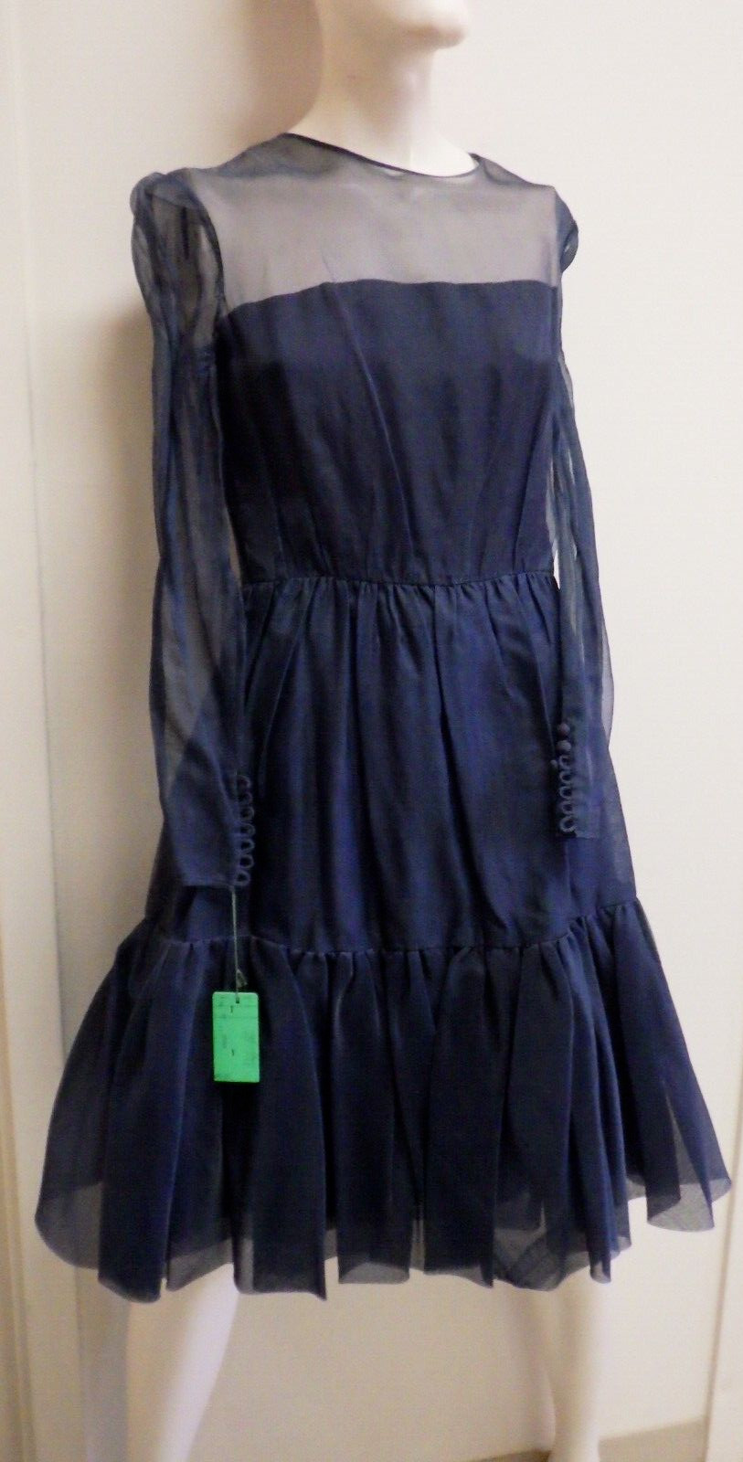 Vintage 1960s Joan Leslie Kasper Neiman Marcus Cocktail Formal Dress Union 60s
