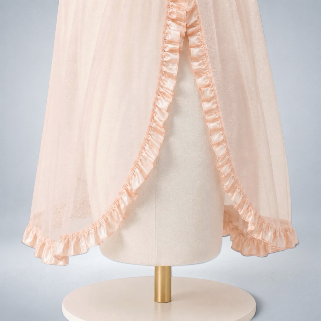 Victoria’s Secret Sheer Pink Babydoll Sequins Coquette Sexy Chemise Slip 34B