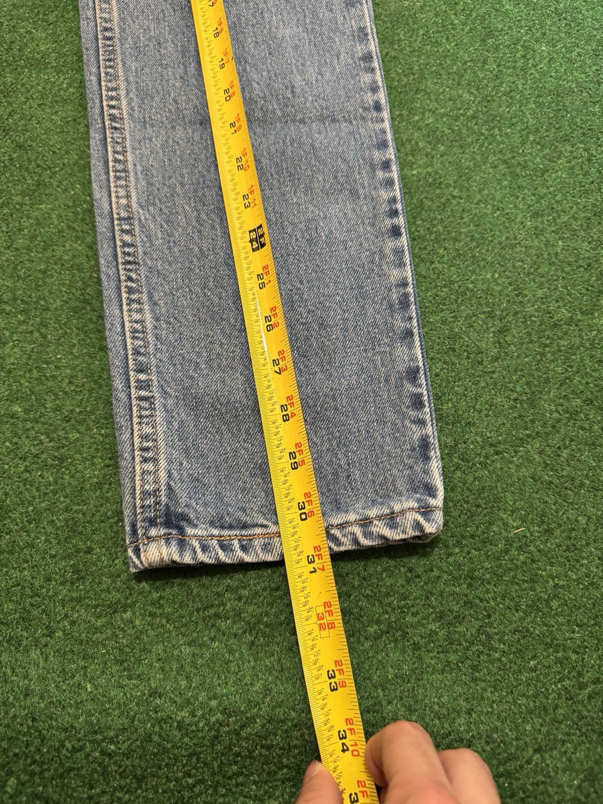 Vintage Levi’s 512 Slim Taper Womens 5 Jr 26×31 Light Wash Y2K 90s Denim Jeans
