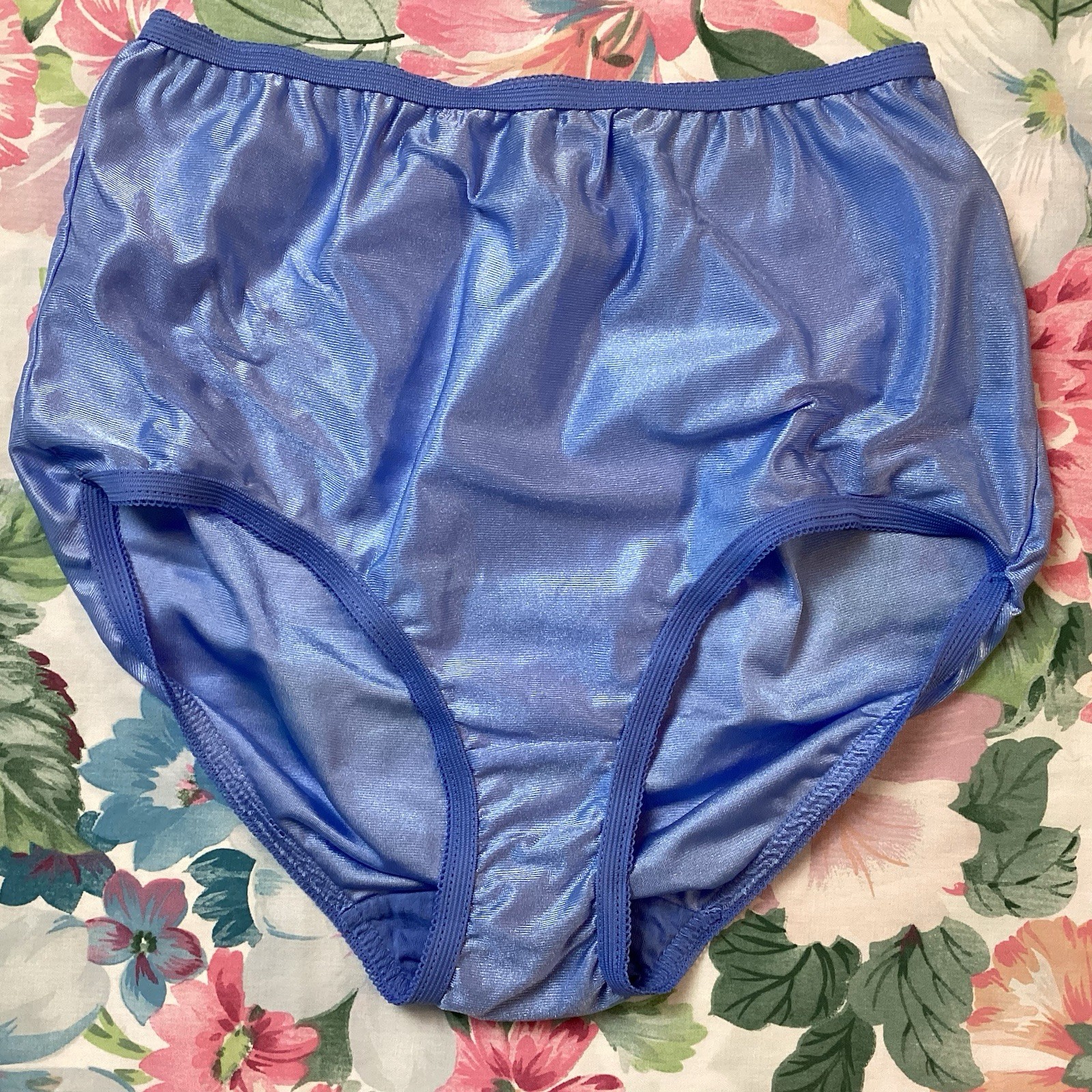 Vintage Lady Blair 100% Nylon Granny Panties Sheer Silky Shiny Sissy 7 NWOT