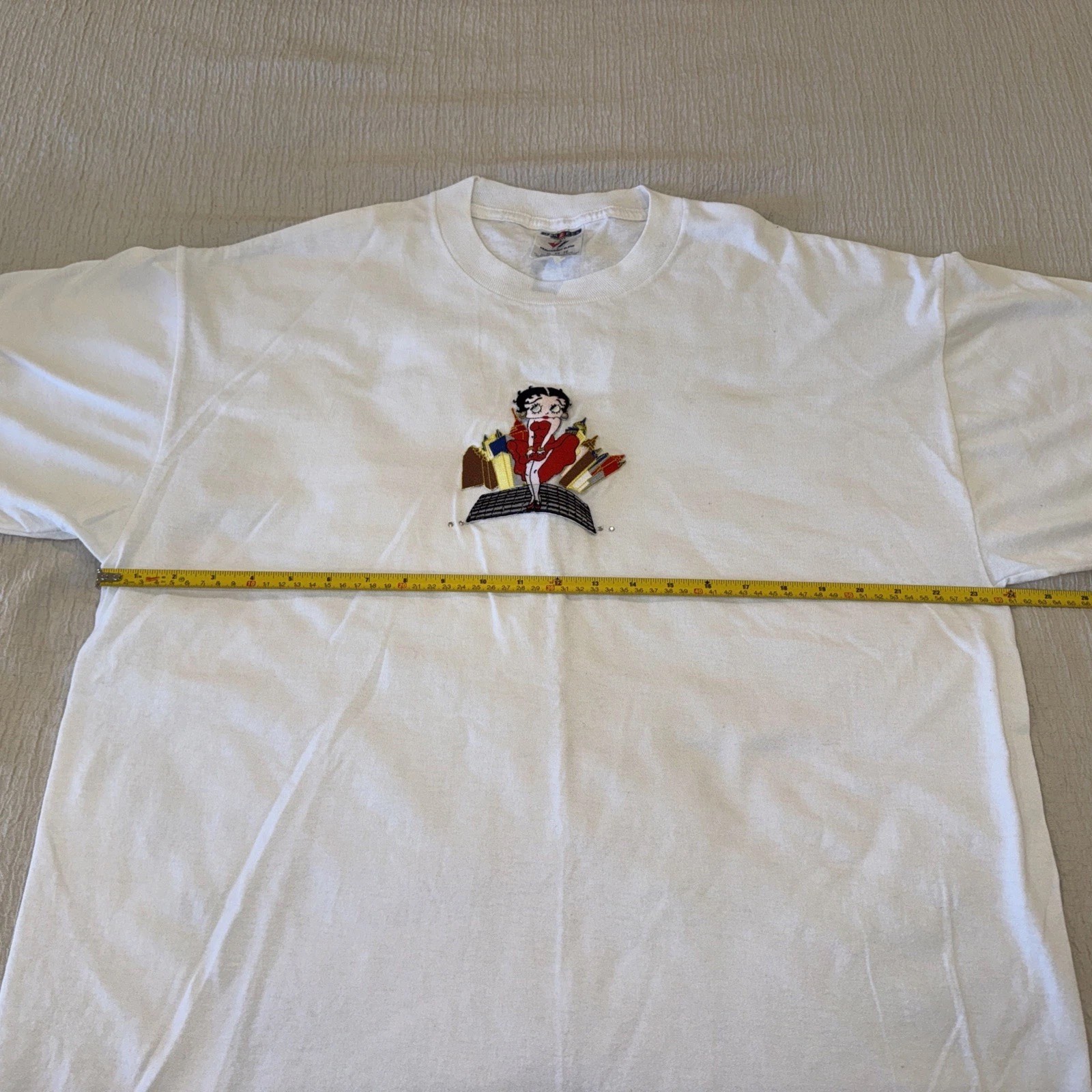 Vtg Betty Boop Shirt Women’s Sz XL Sexy Girl in the City w Rhinestones