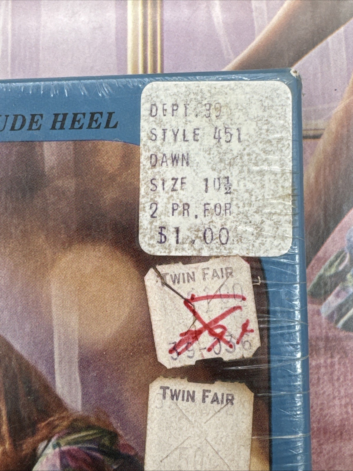 3 NOS Lady BVD Seamless Stockings Pantyhose Vintage Dawn Style 451 10 1/2 Mesh