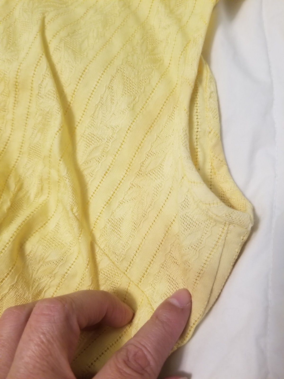 Vintage Made Especial By Lora Yellow Maxi Dress S