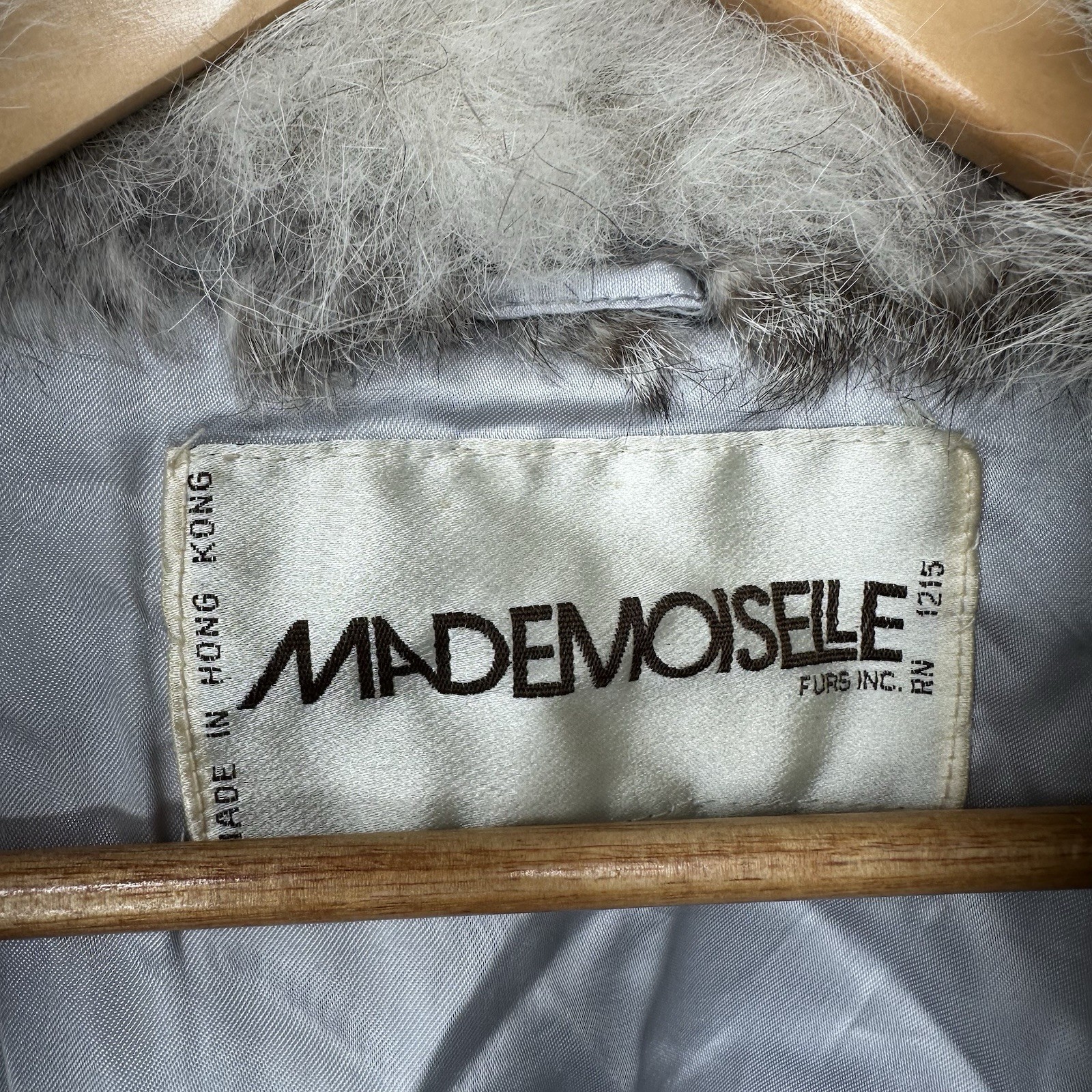 Vintage Mademoiselle Furs Real Rabbit Fur Jacket Coat Women’s Size MEDIUM