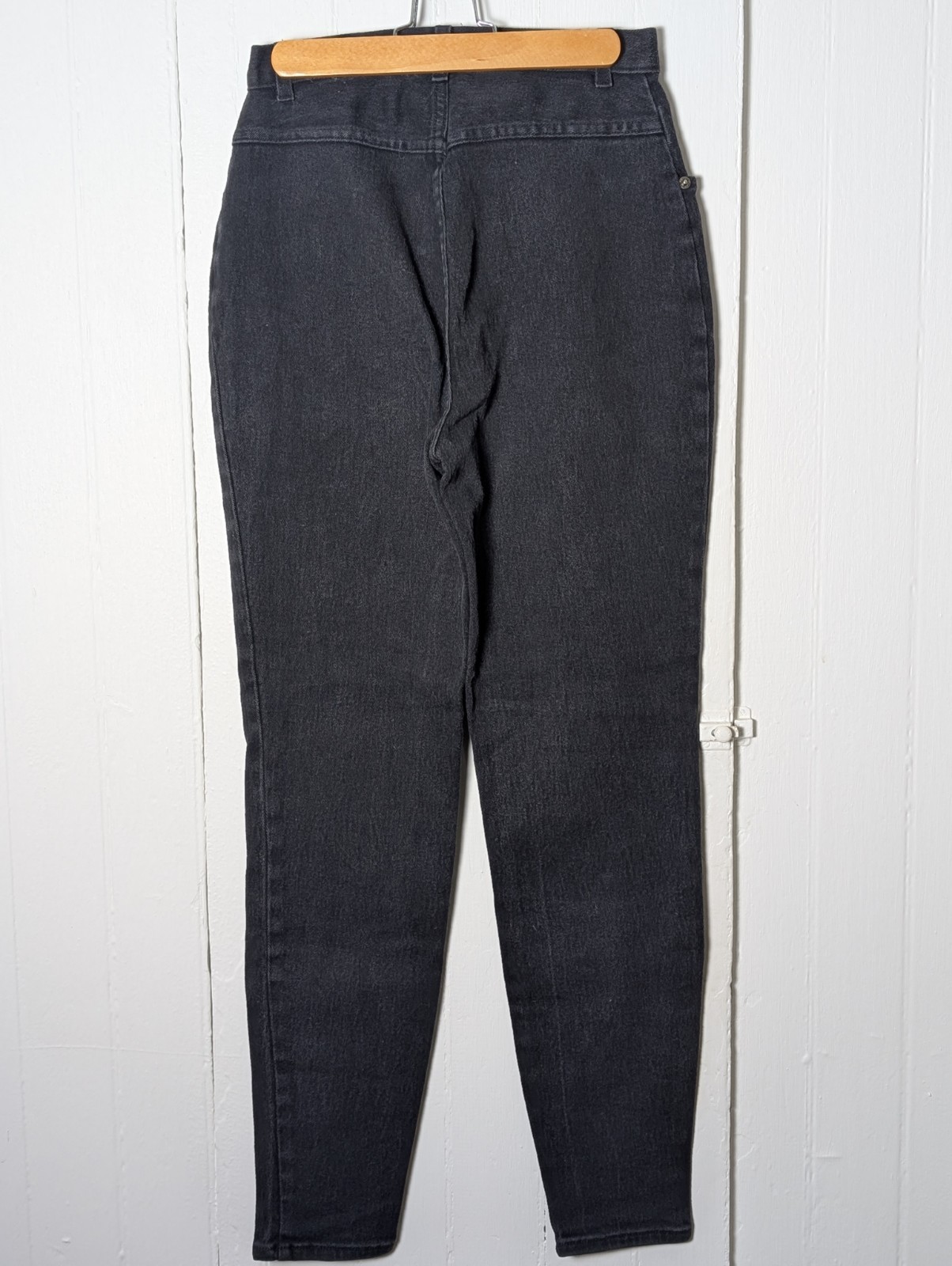 Vtg. 1980s-1990s Women’s No Boundaries Black Slim Fit No Stretch Jeans Size 9/10