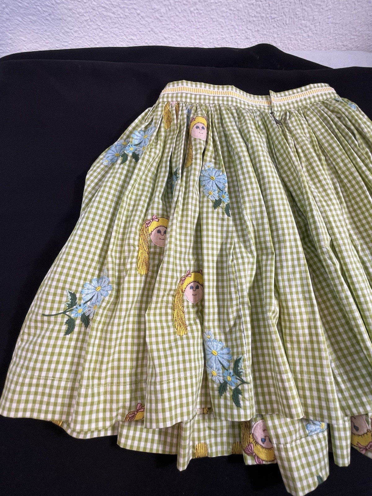Jenny Fax Lime Green Cabbage Patch Doll Skirt Size M Spring 2013
