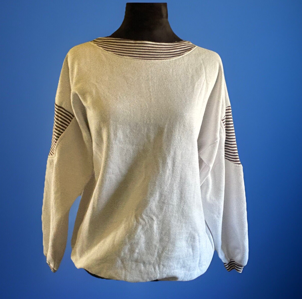 80s Euro Joy Yacht Club Style Sweatshirt.oversized Fit.boat Neck