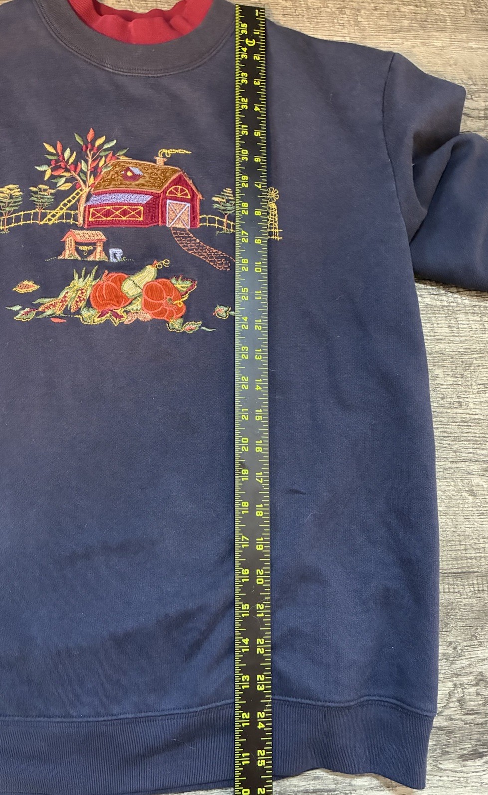 Vintage 90s Bobbie Brooks Fall Farm Pumpkin Sweatshirt Pullover Medium