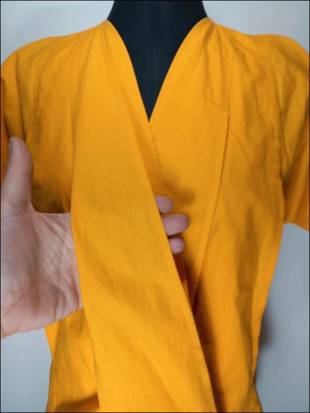Rare Gianni Versace Vintage Wrap Kimono Shirt Japanese Inspired Made in Italy