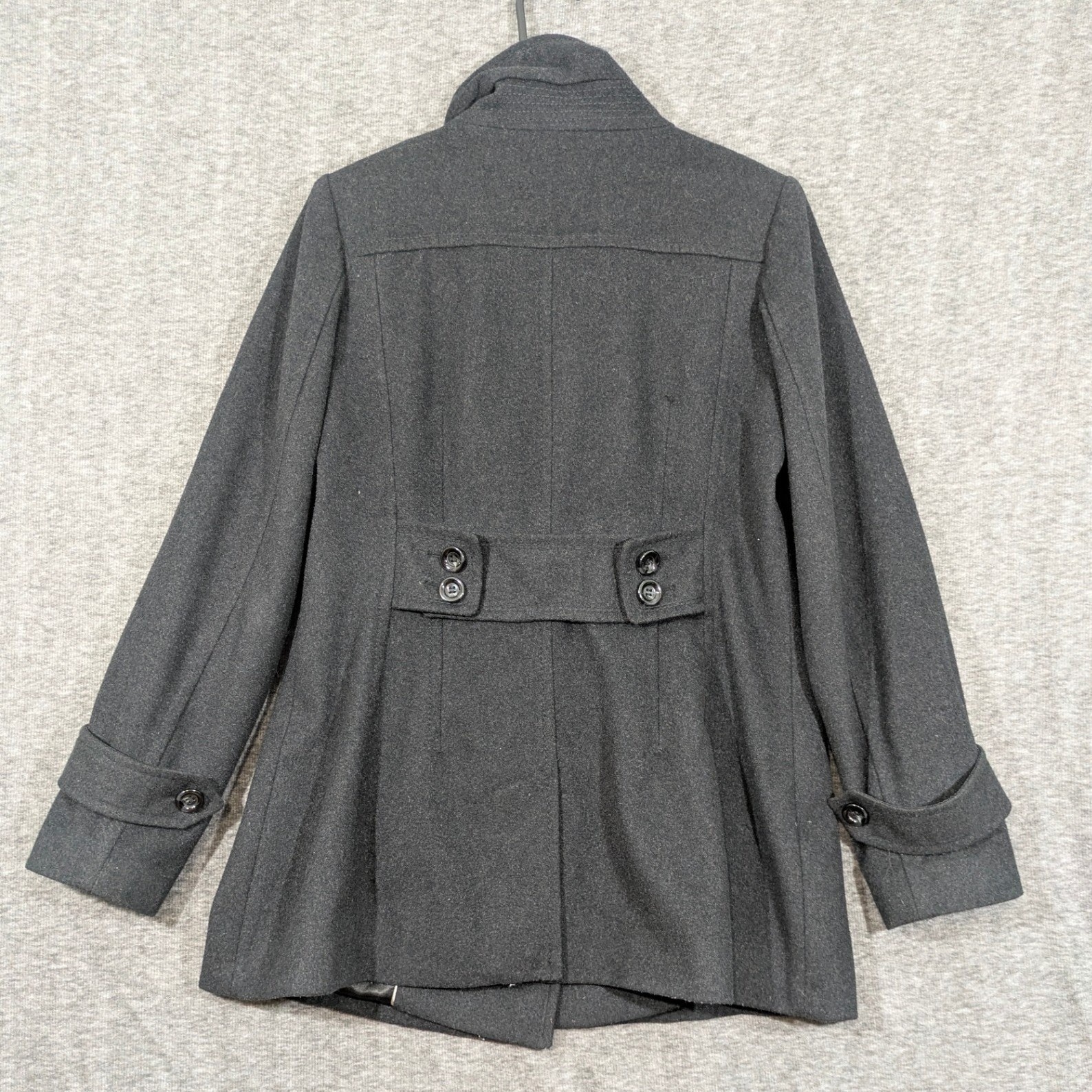 Vintage Forecaster of Boston Womens Dark Gray Double Breasted Pea Coat Size 8