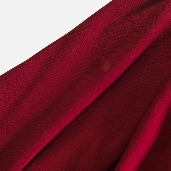 Vintage y2k red ruched party halter midi dress / formal, evening, cocktail, vaca