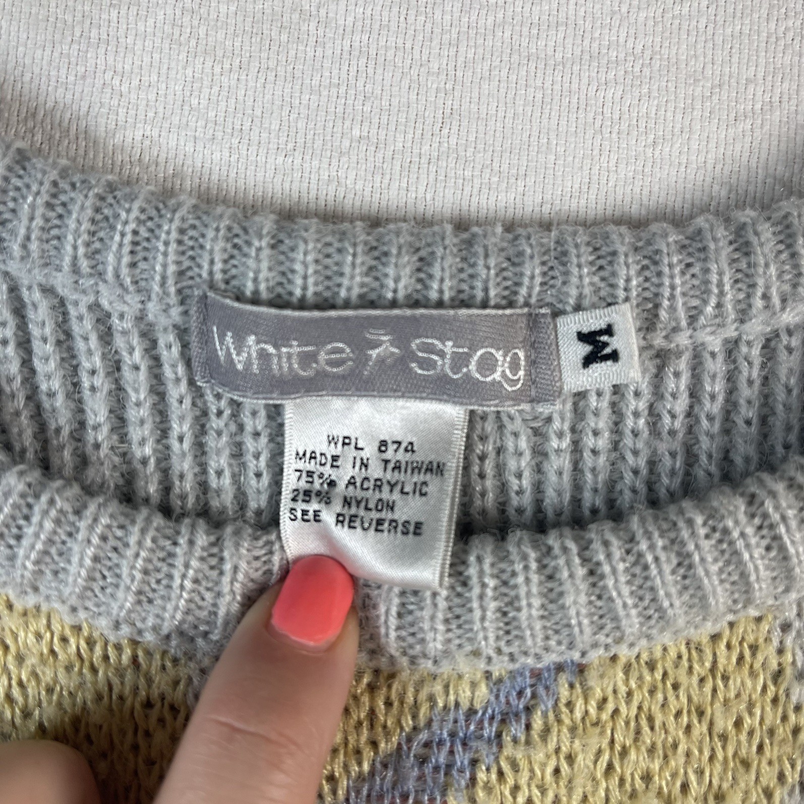 Ducks in the reeds Knit Sweater, mallard grey blue pink yellow animal print