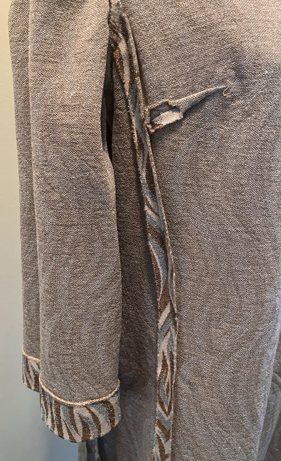Vintage Kimberly Mid-century 1960’s Metallic Yarn Wool Dress