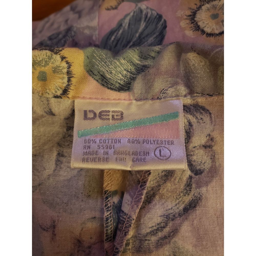 80s/90s Deb Pink and Green Floral Jacket