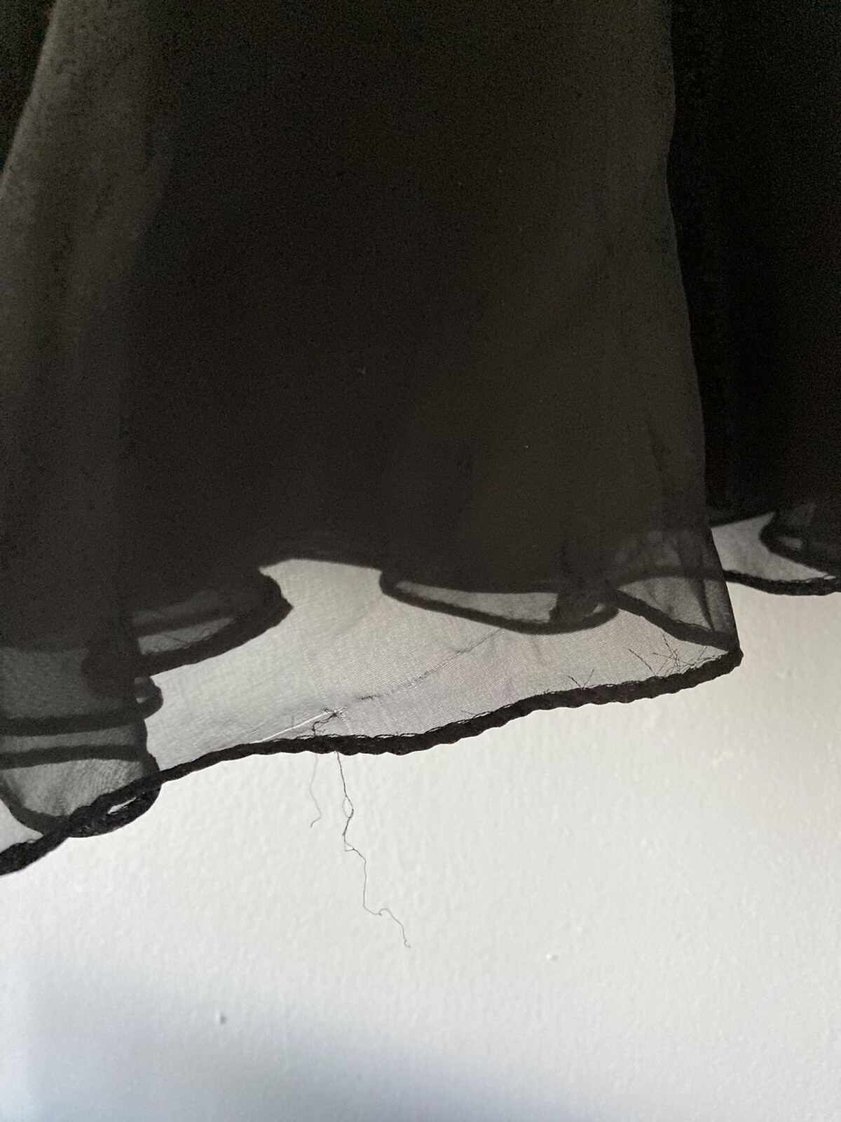 Vintage Jack Bryan Black Chiffon Gown Sequins and Beads Size 18