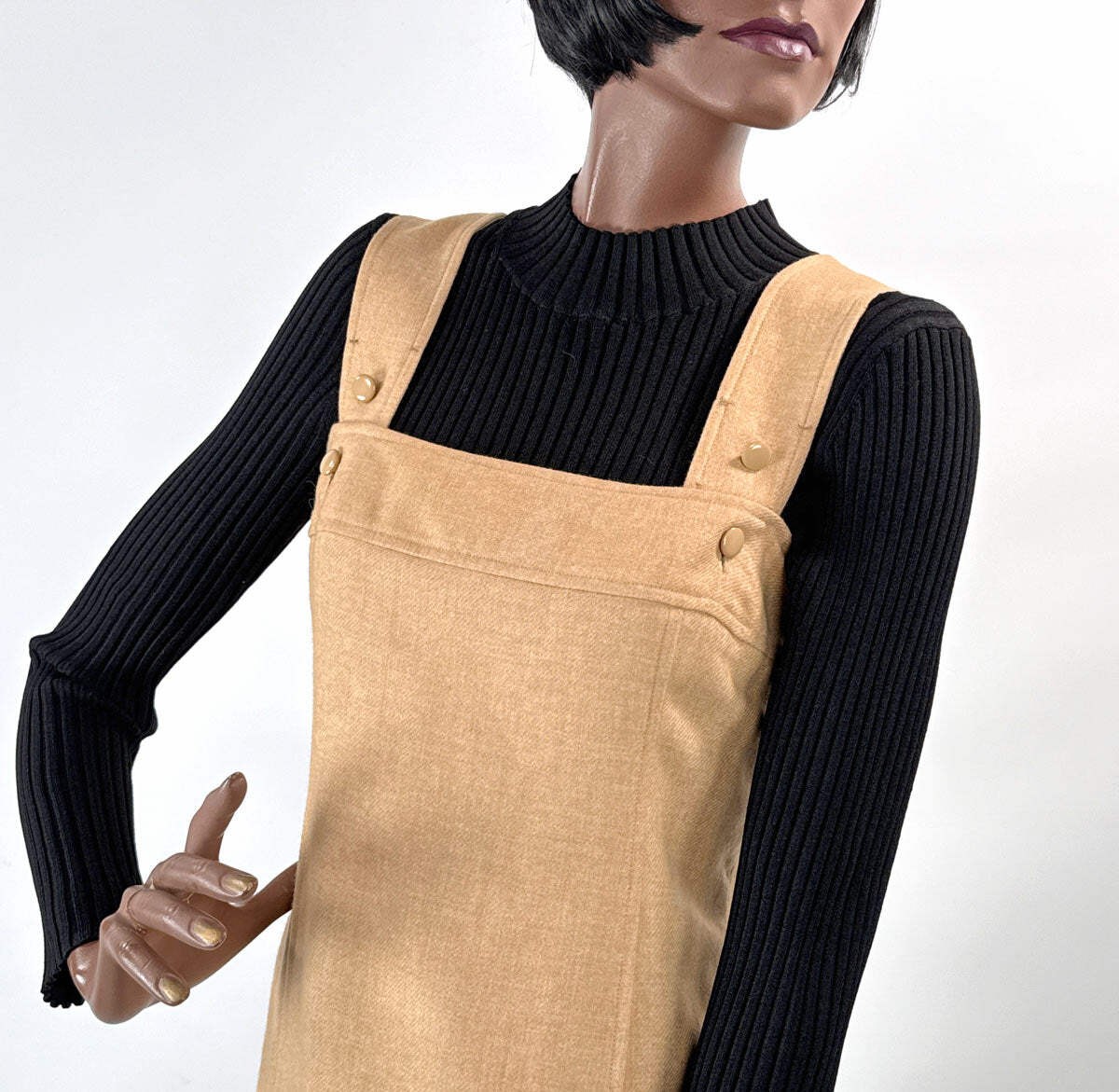 Vintage 70s Mod Jumper Dress Courreges S/XS Designer