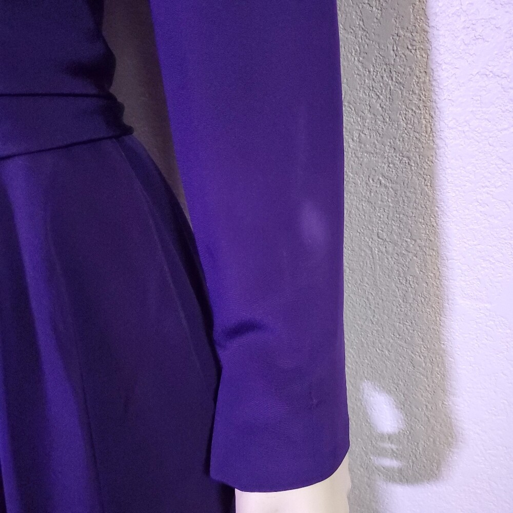 Vintage 80s Designer Purple Gown Stanley Platos