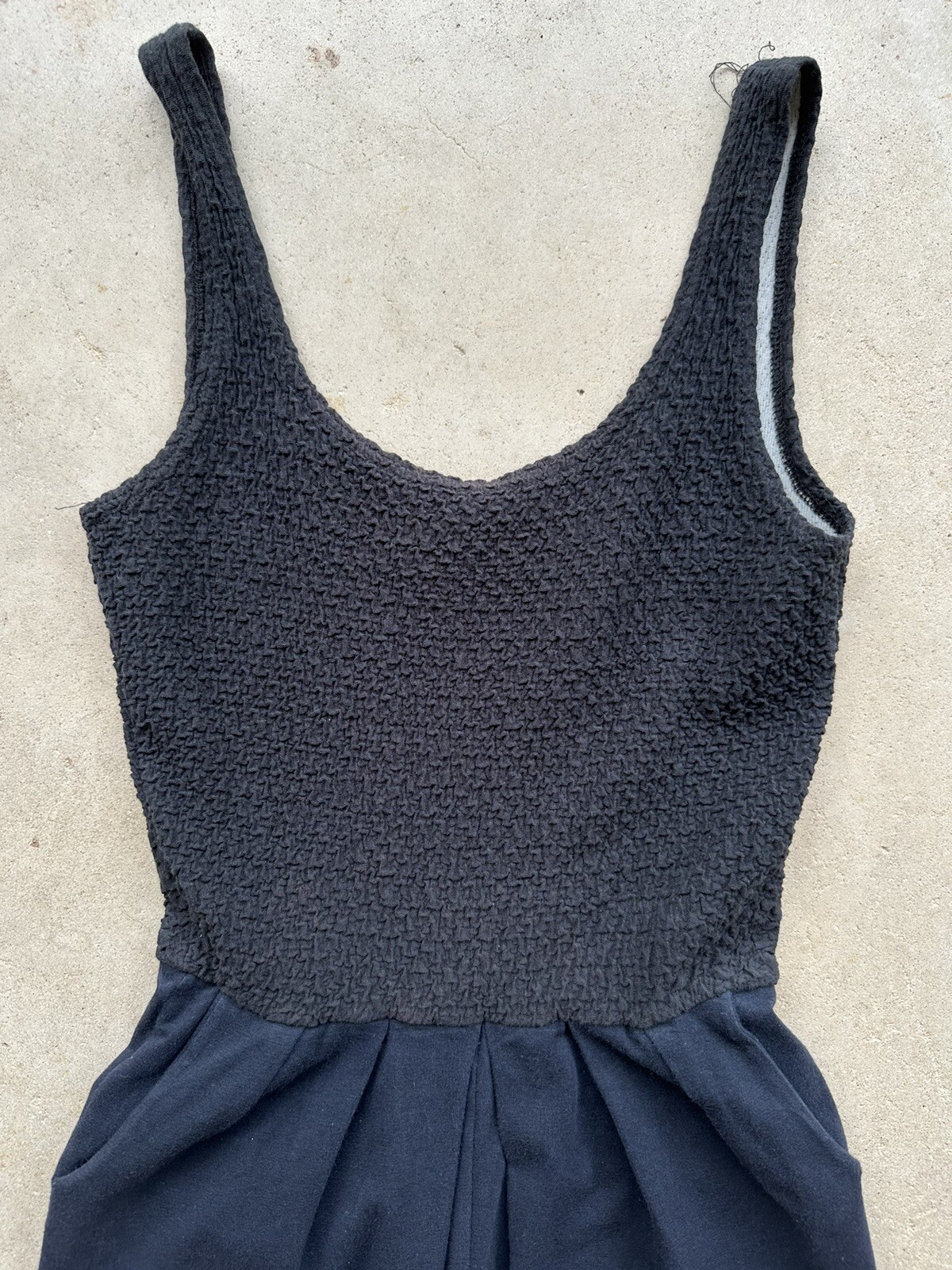 1990s Bettina Riedel NY Stirrup Pant Jumpsuit Romper Pleated Black Catsuit S VTG