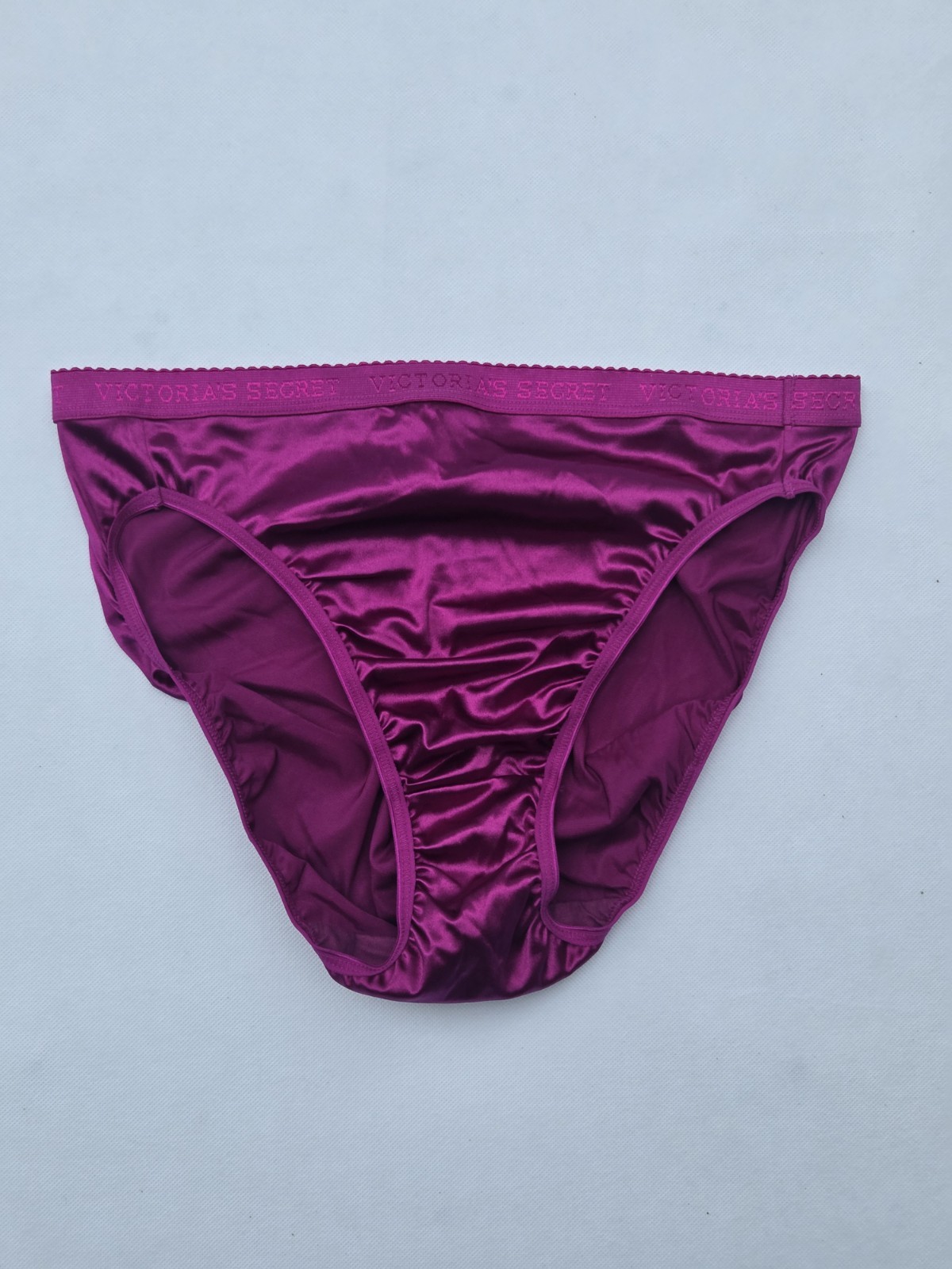 Victoria’s Secret Shiny Panties Set Branded Vintage 2001 Hi Cut Purple L/XL