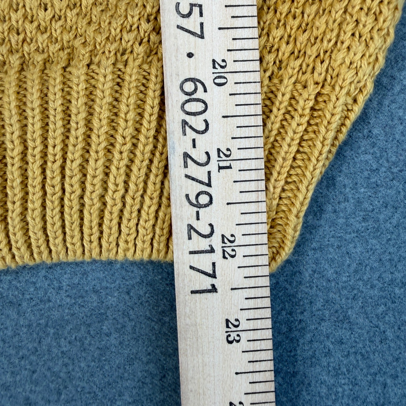 Sheridan Square Vintage Mustard Yellow Scalloped Cardigan Medium Deadstock Puff