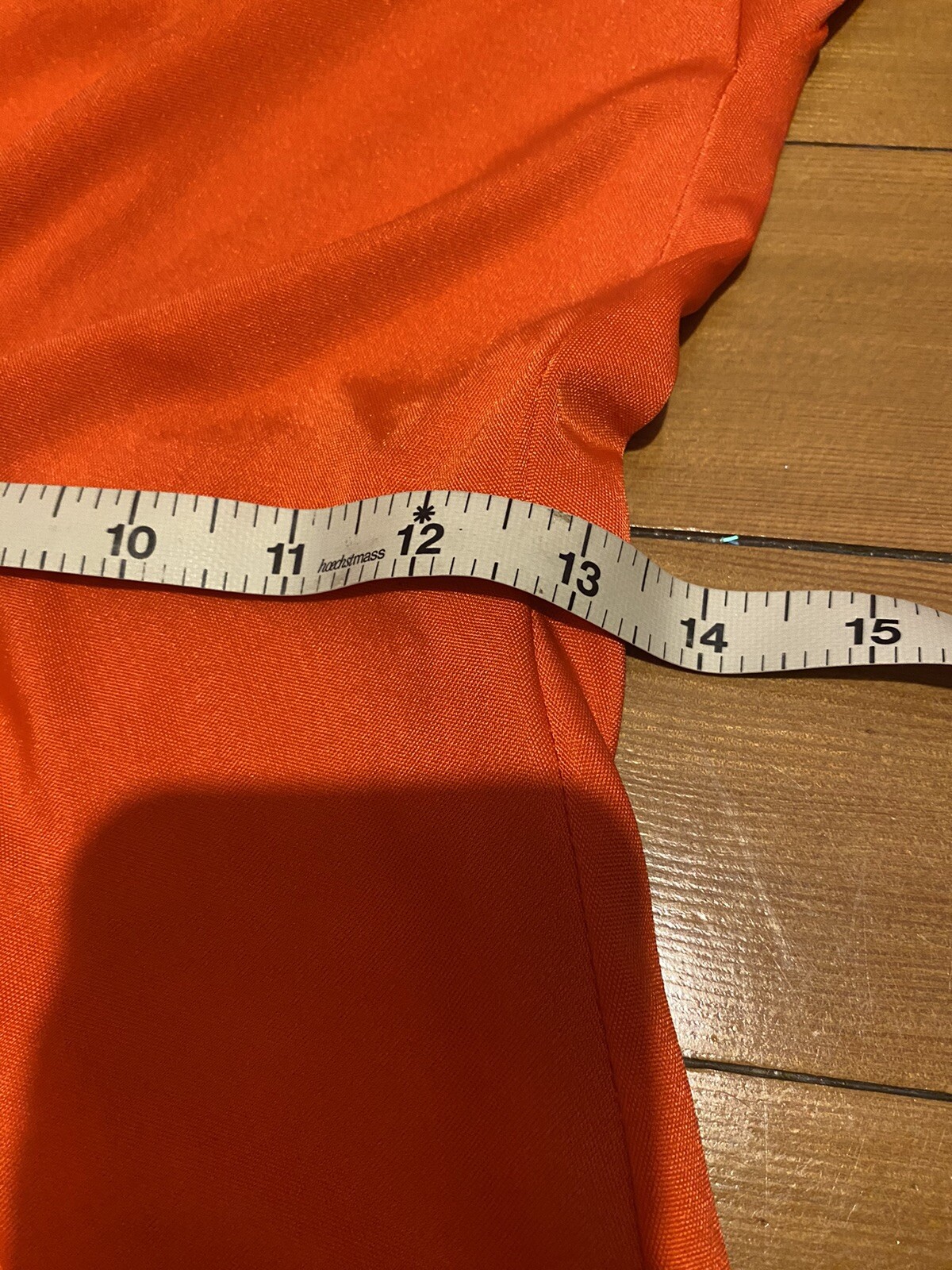 Halston IV Vintage 70s Women’s Dorian Caftan Maxi Dress Orange Red O/S Deep V