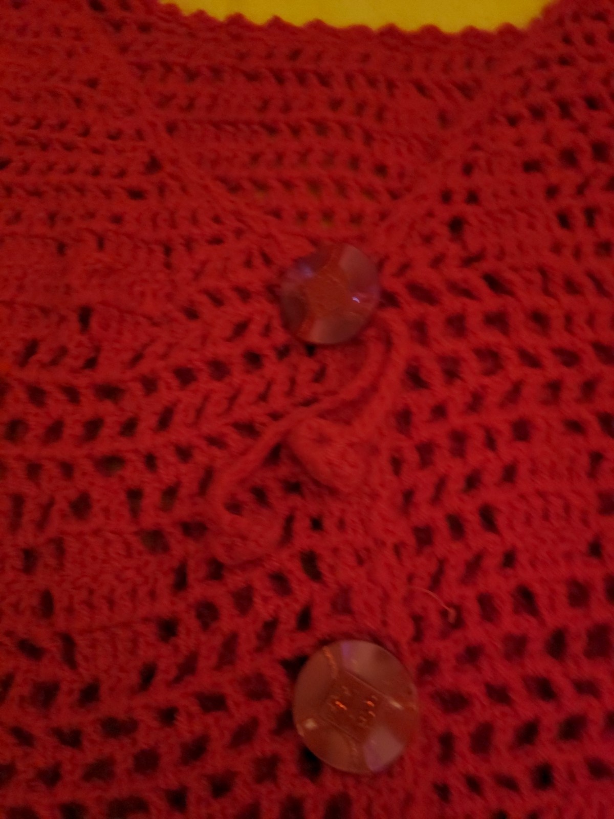 Vintage Hand Made Crochet Women’s Vest Cottage Core Grannie Core