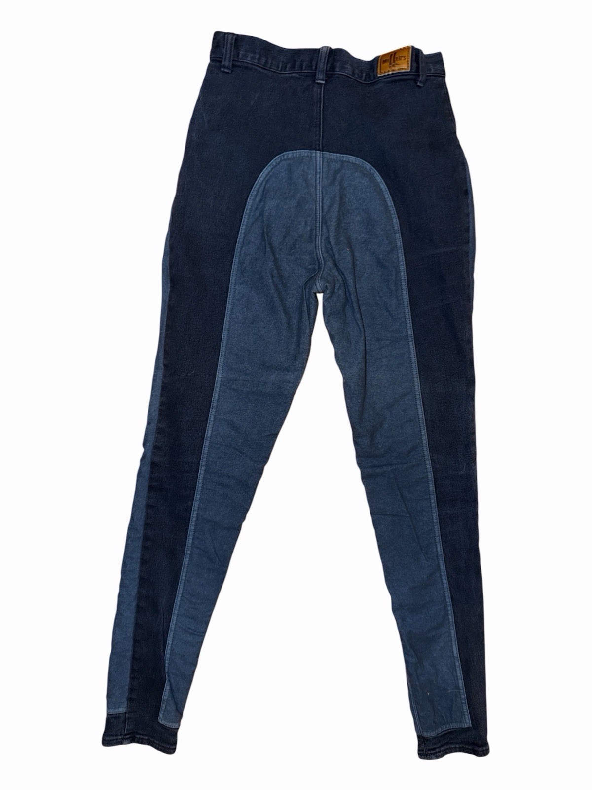 Vintage Miller Two-Tone High-Waist Western Chaps Denim Jeans