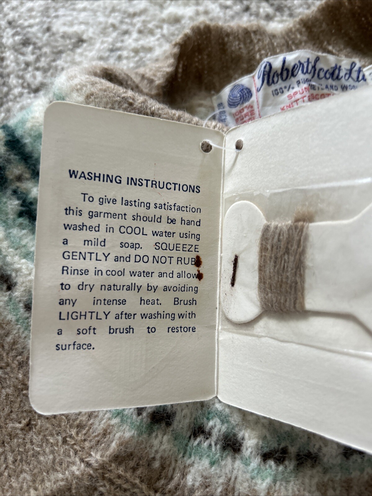 Vintage New/tags 1970’s/80’s Robert Scott Ltd Wool Sweater Lord & Taylor Sz 34
