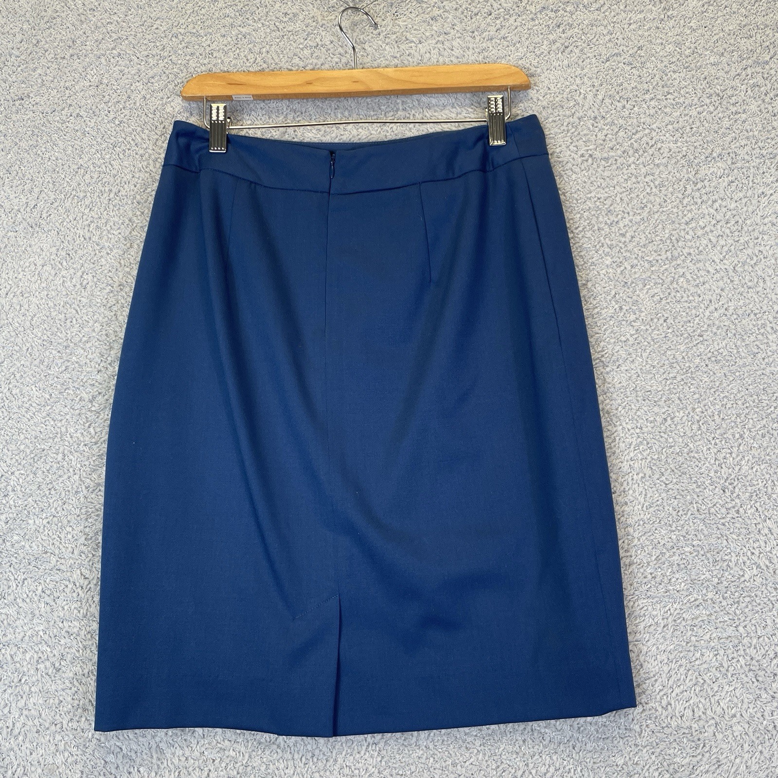 Vintage Pendleton Womens Navy Virgin Wool Skirt Suit Set Size 8 Academia NWT