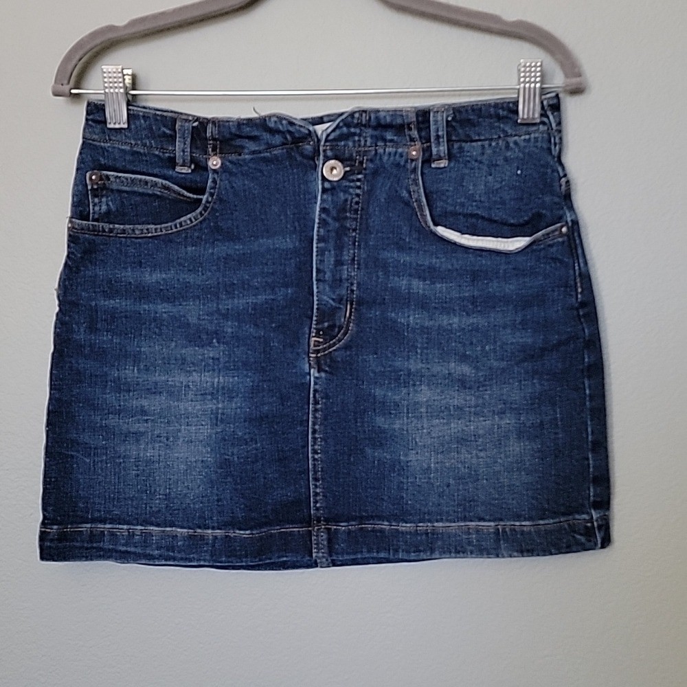 We the Free She’s all that notch mini denim skirt size 29 Y2K 90’s Country
