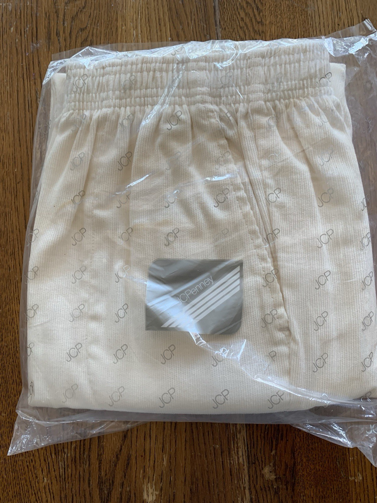 Vintage JC Penney Women’s Corduroy Pants 22WP Ecru NOS Original Packaging