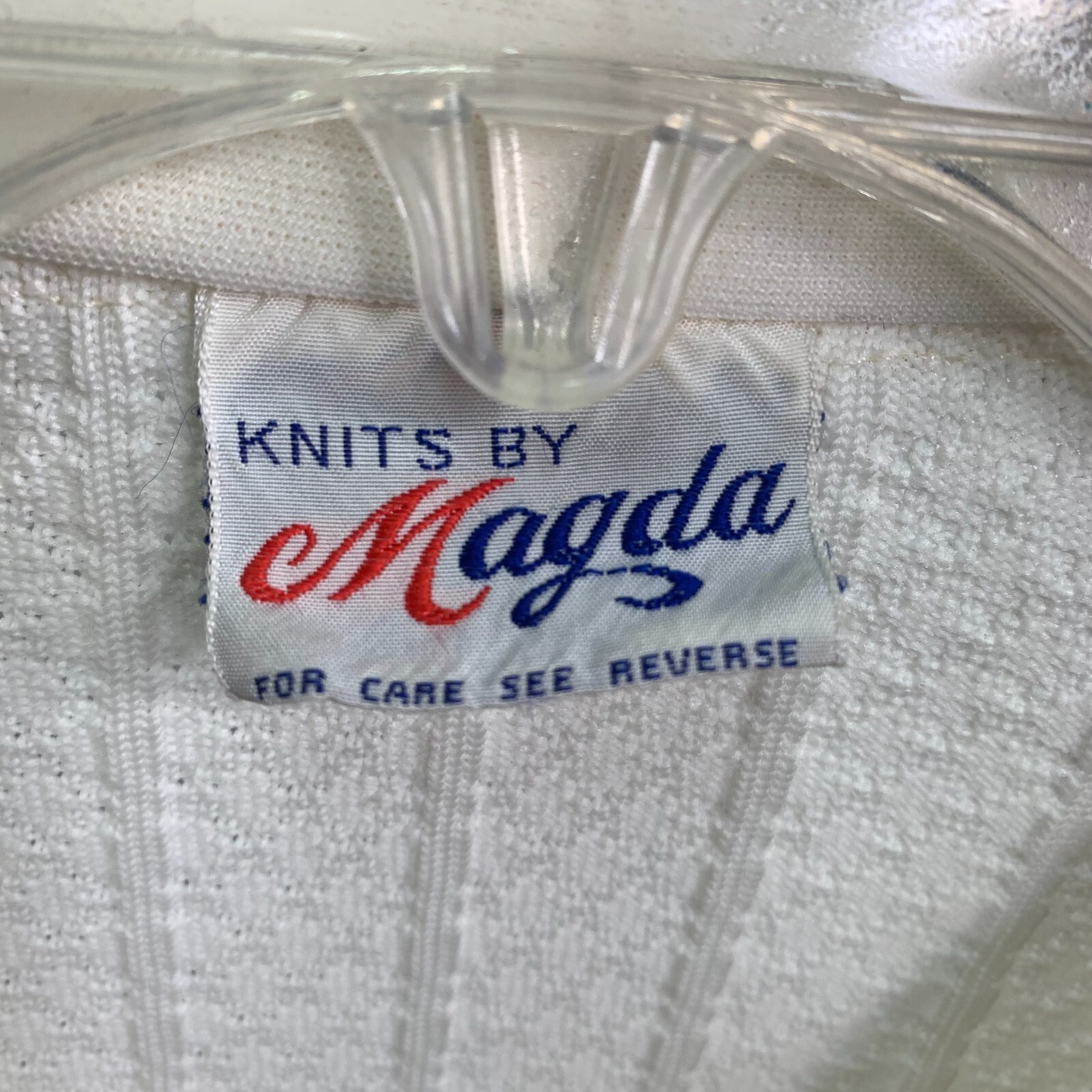 Knits By Magda Womens White Short Sleeves Collared Button Down Pockets