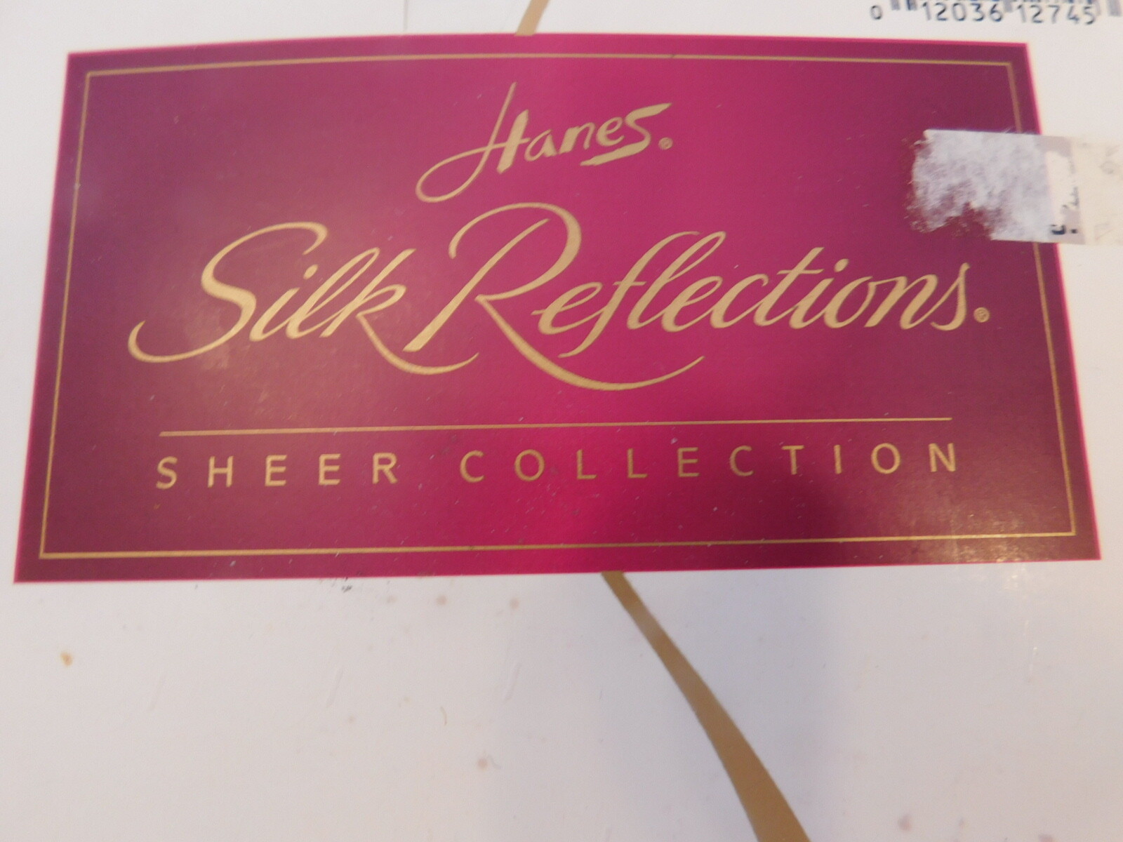 New! Hanes Silk Reflections Pantyhose Size AB Color: Navy Reinforced Toe