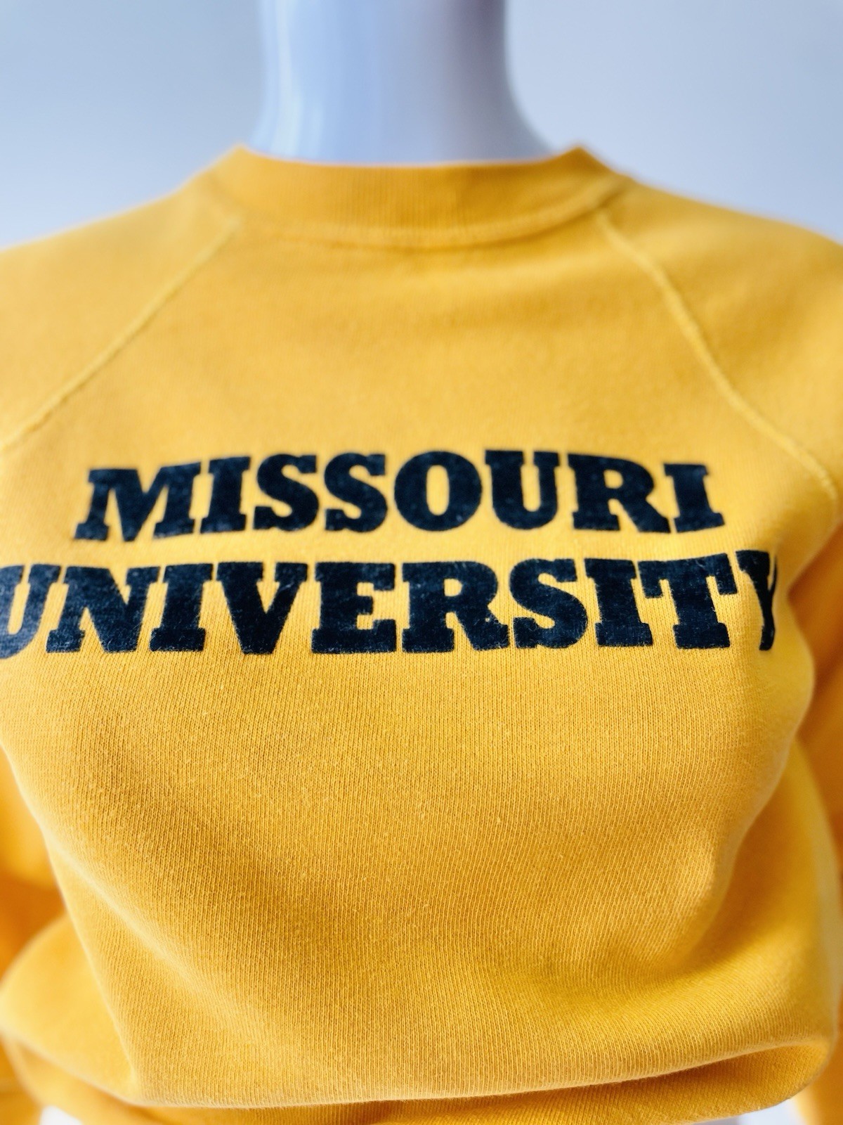 Vintage XS Sweatshirt 70s Artex University Missouri Mizzou Raglan Crewneck GUC