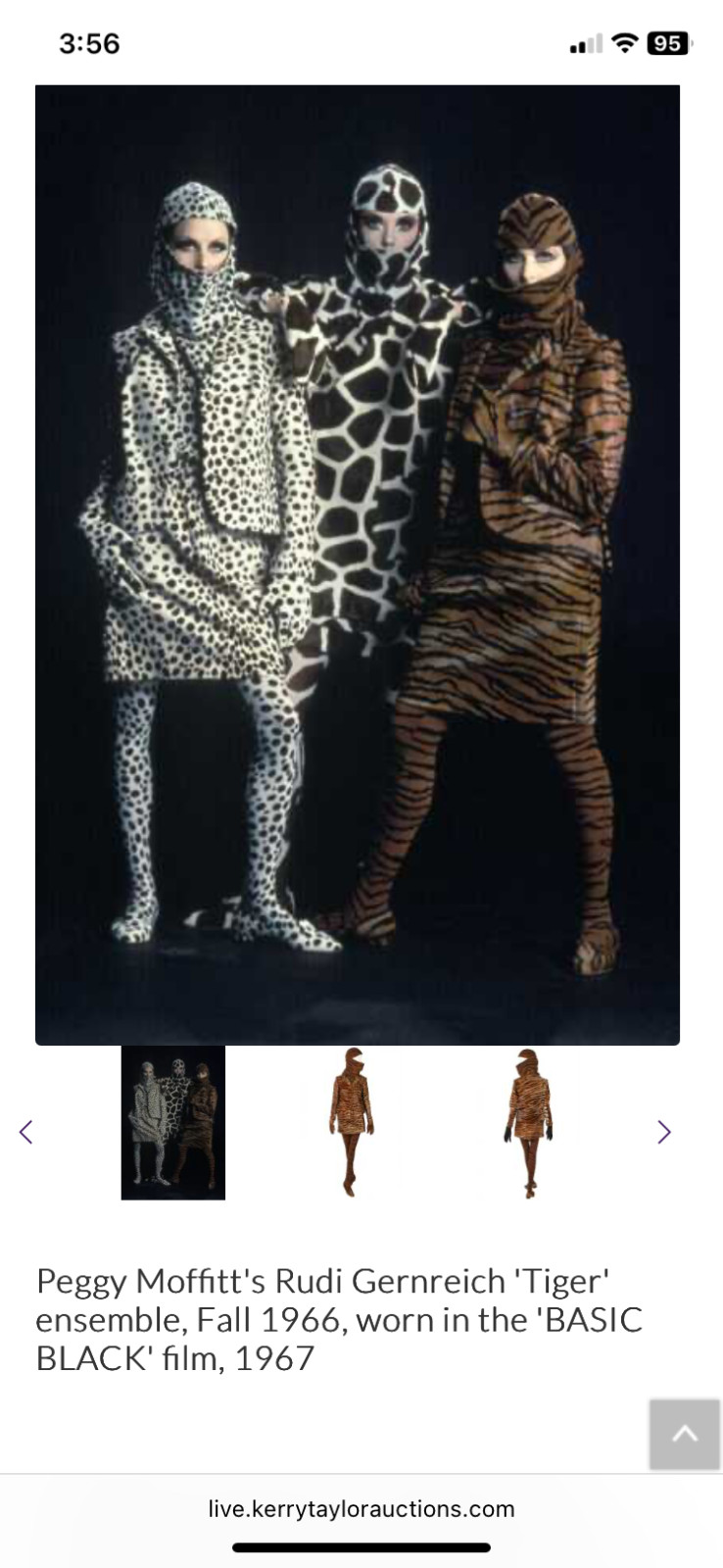 * ICONIC * TOTAL LOOK * RUDI GERNREICH * 1966 *CHEETAH* PRINT MINI DRESS *