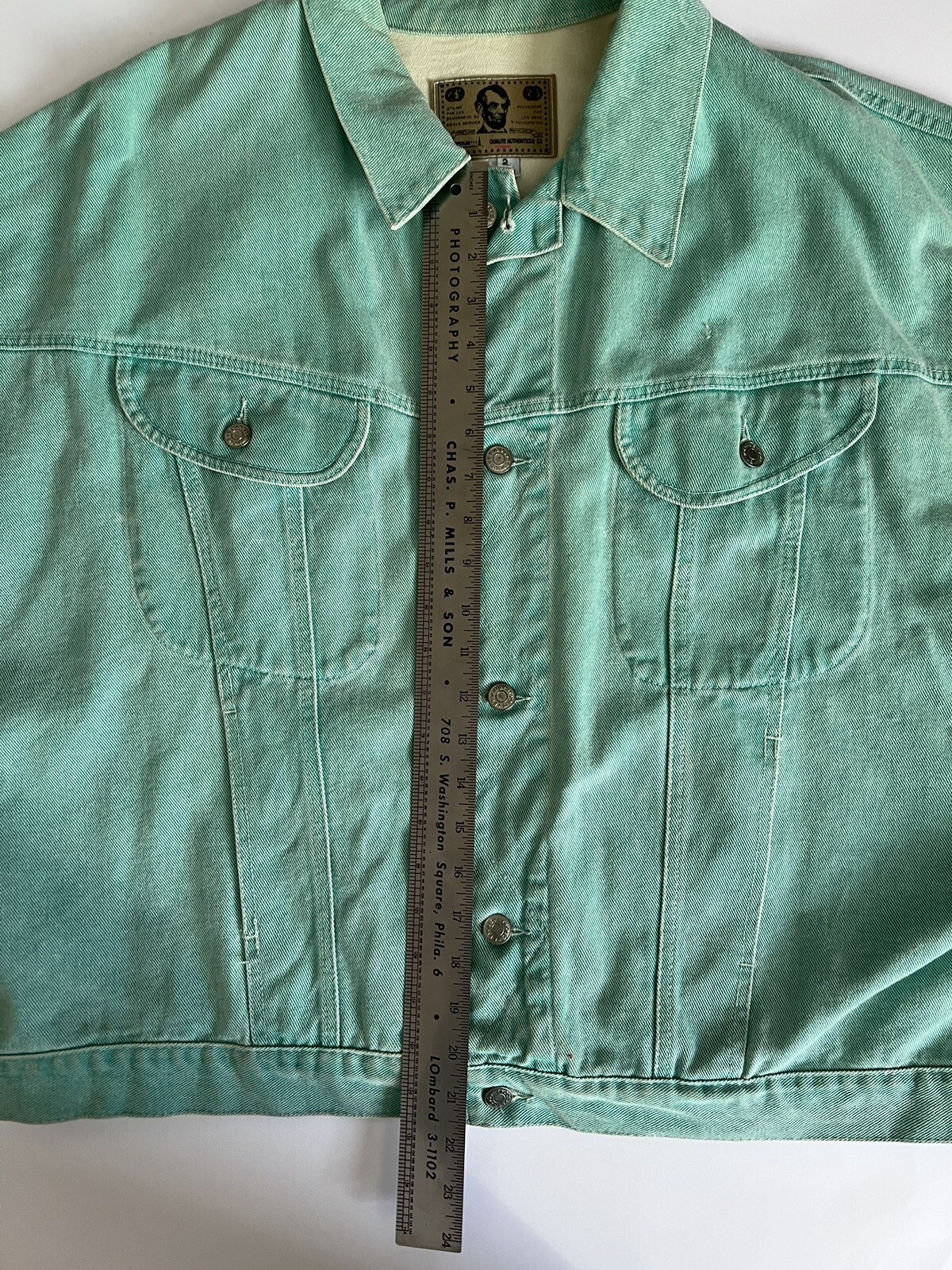 Vintage Et Vous Distressed Denim Jacket And Skirt