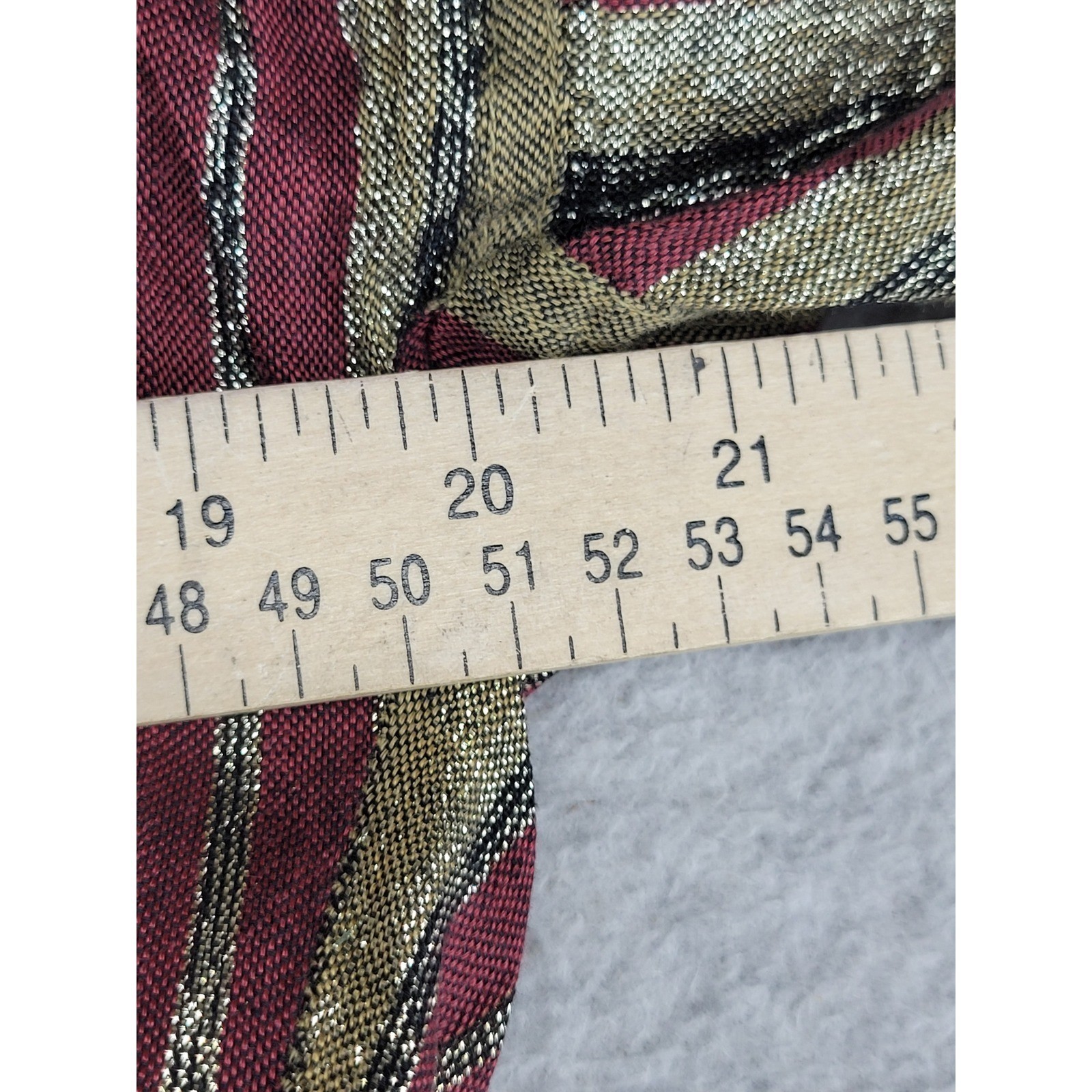 Vintage Anne Klein Metallic Lurex Striped Skirt Set Medium ILGWU USA Made Gold
