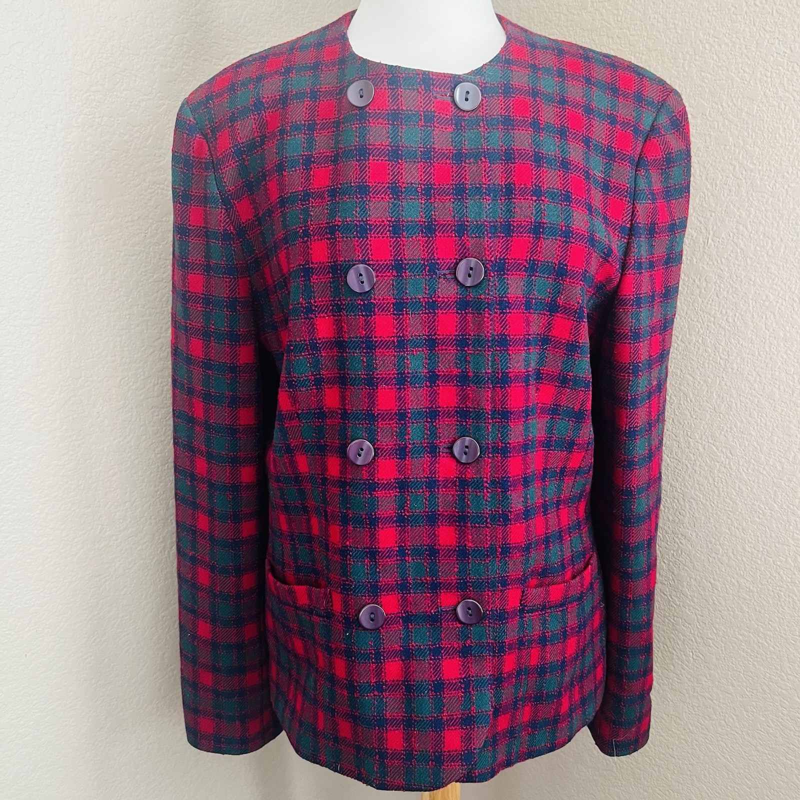 Vintage Pendelton wool jacket womens 16 Tall. Made in USA.