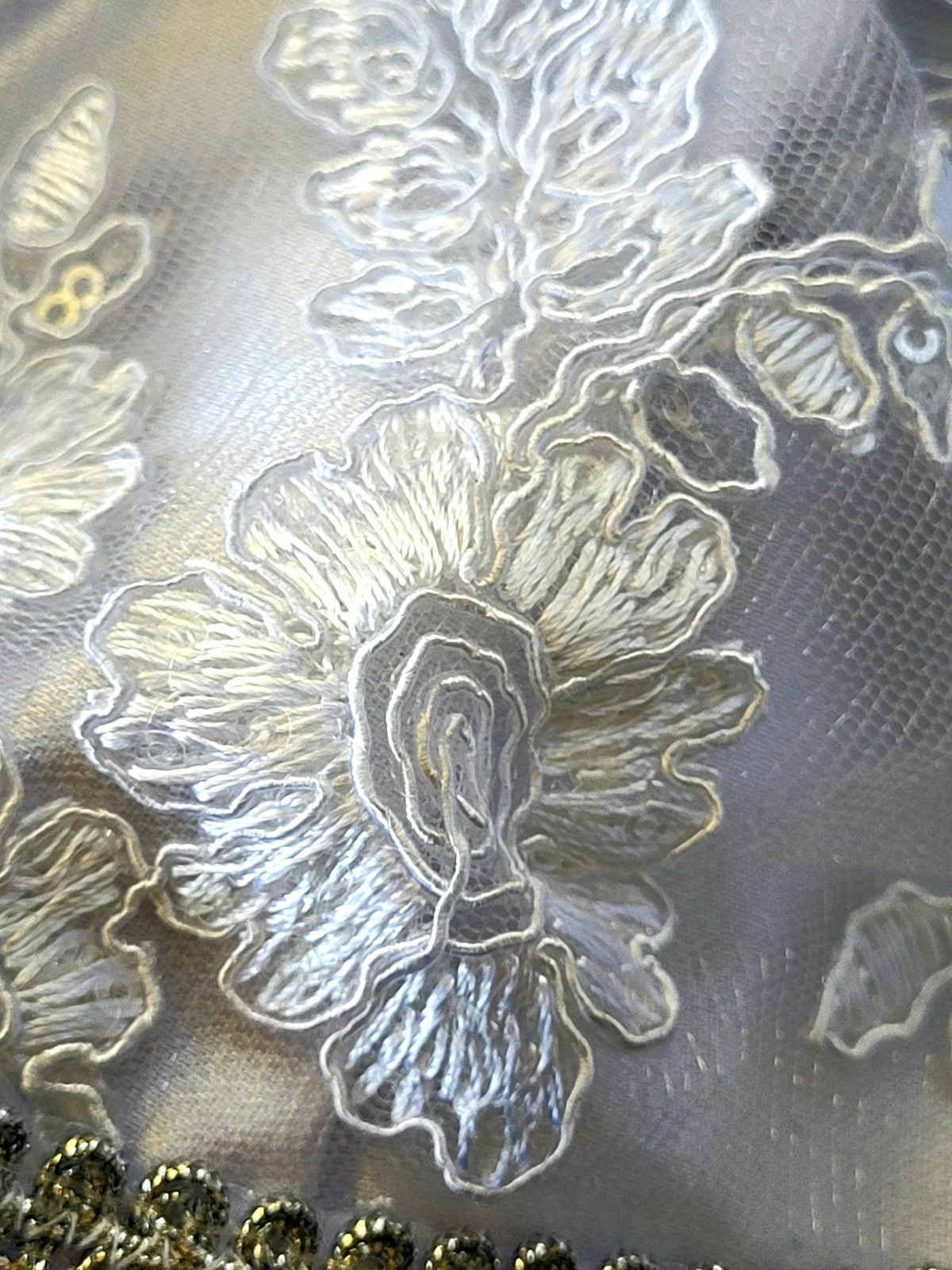 Amazing Broadway Theatre Cabaret Ruffled Showgirl Flamenco Style Skirt.